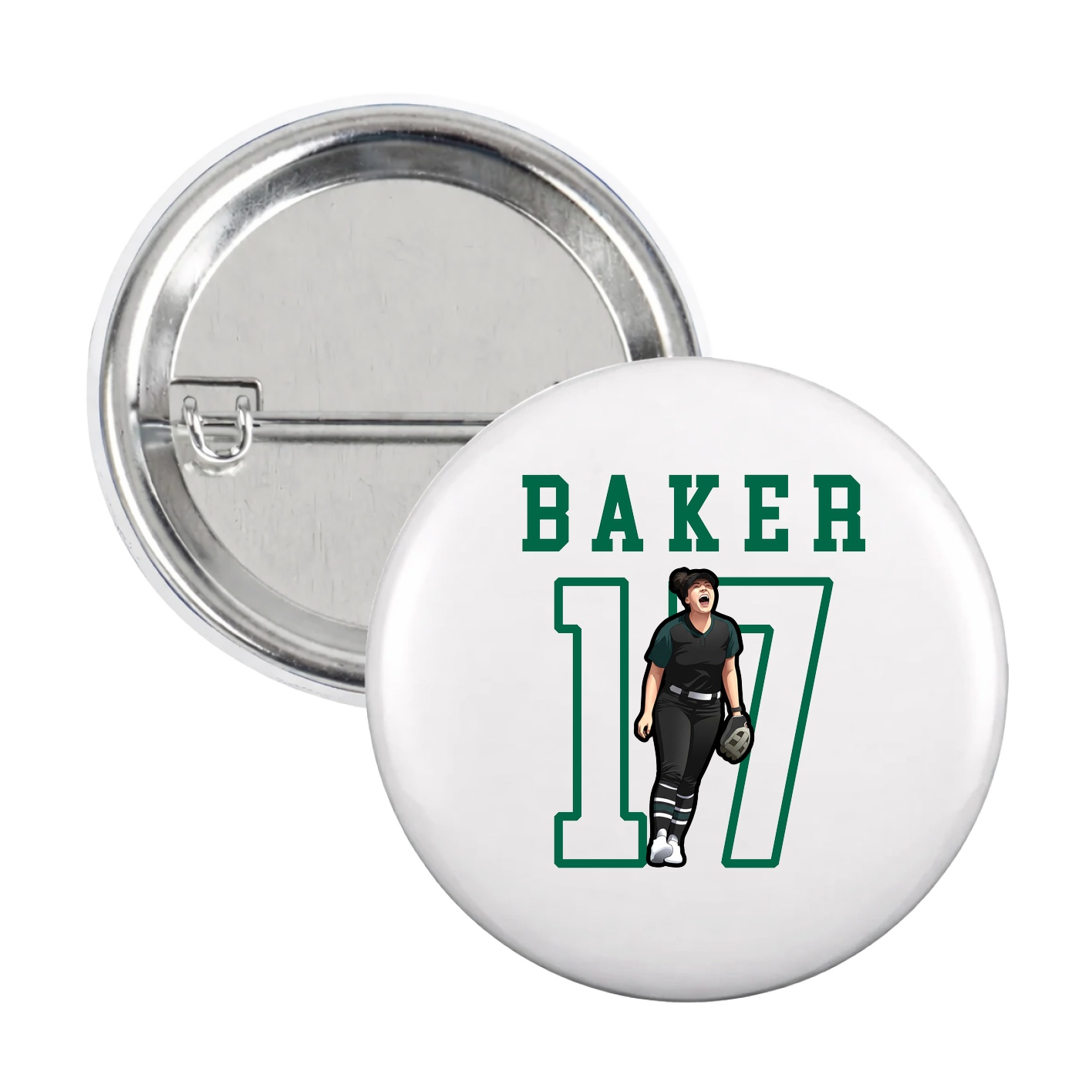 Game Day Button — Shirsey in White