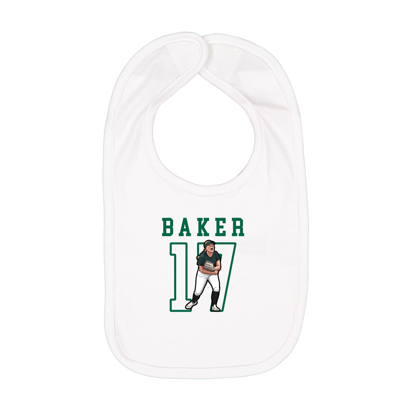 Infant Bib — Shirsey in White