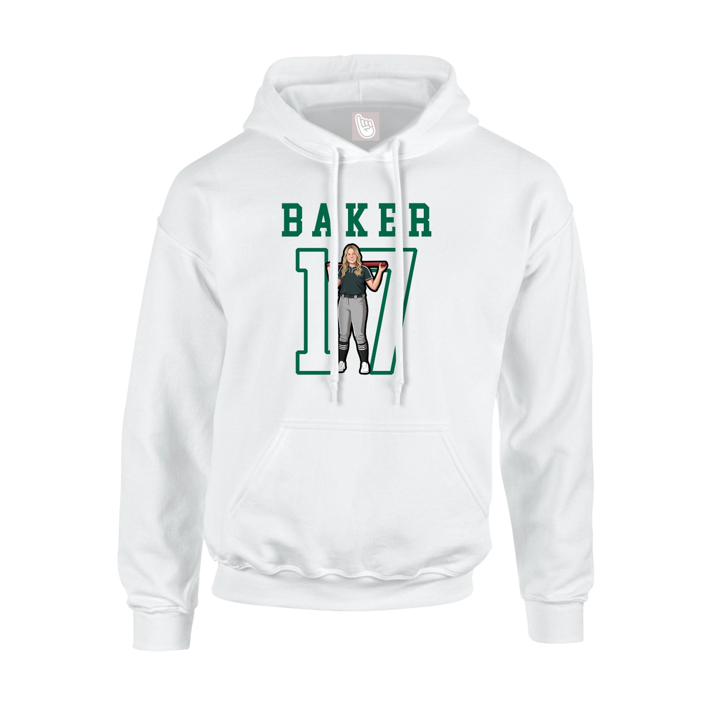 Hoodie — Shirsey in White