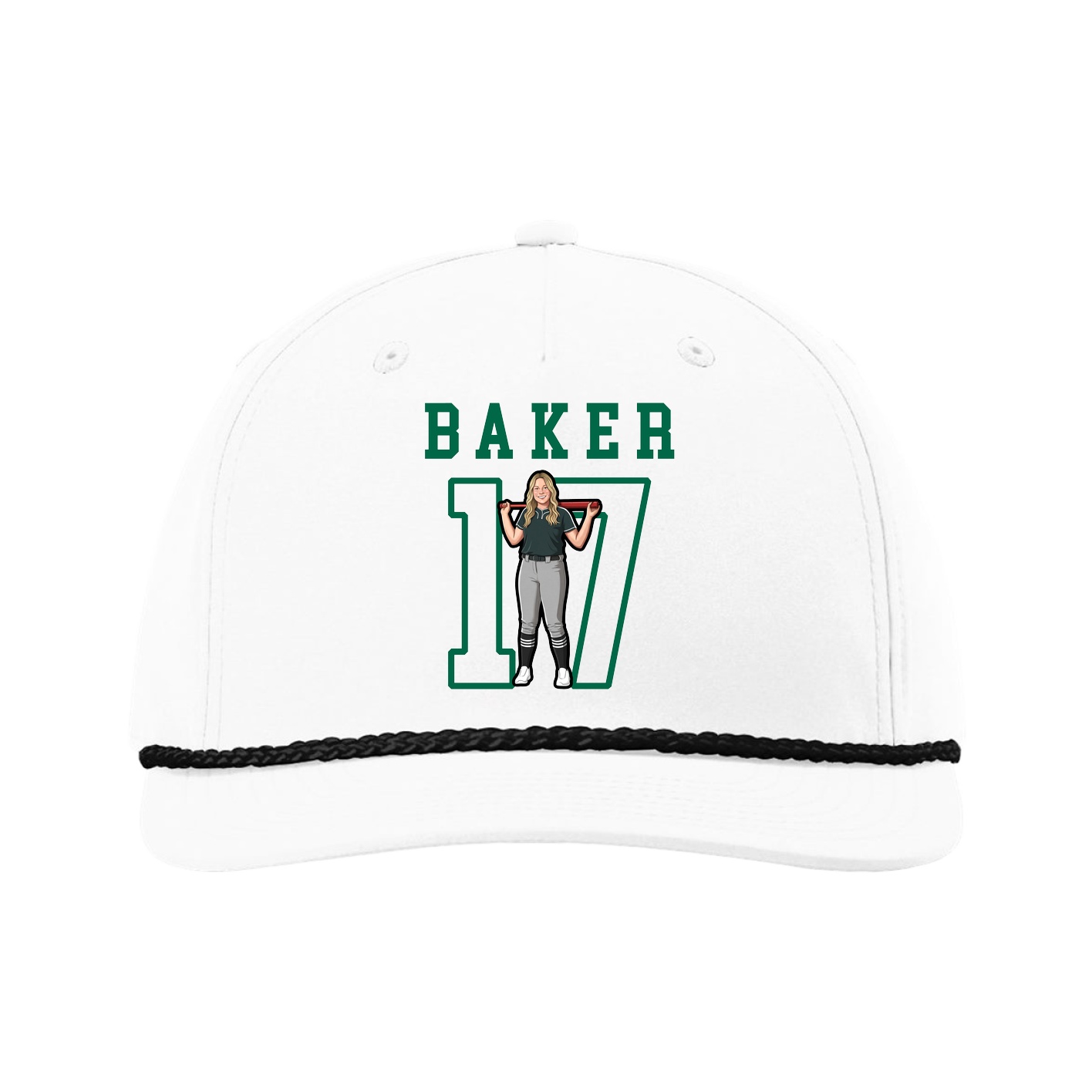 Five-Panel Classic Rope Cap — Shirsey in White