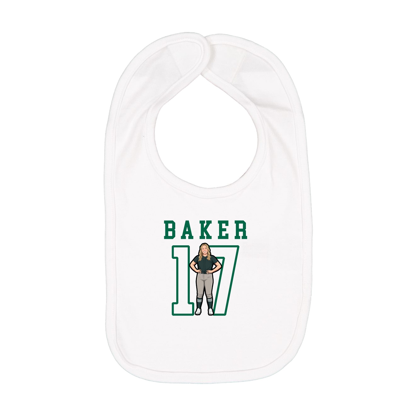 Infant Bib — Shirsey in White