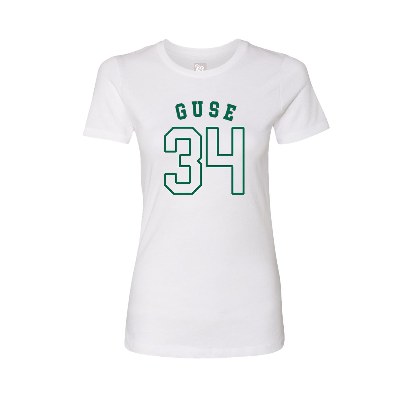 Fitted Women's Tee — Shirsey Arch in White