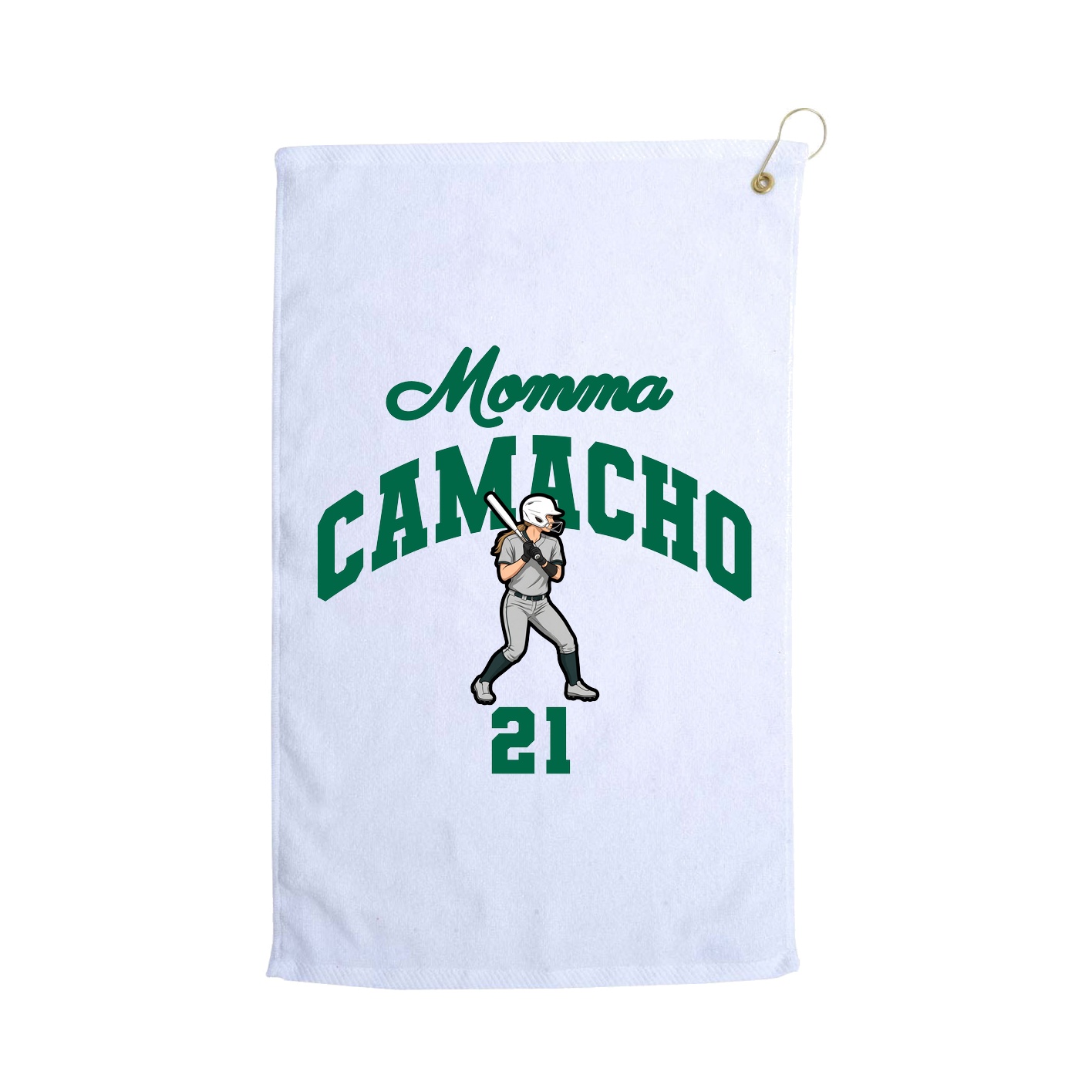 Golf Towel — Mothers Day Arch in White