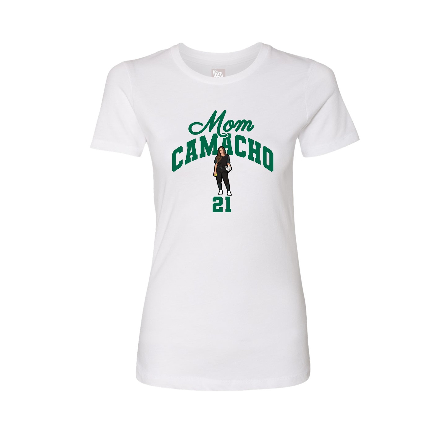 Womens Tee — Mothers Day Arch in White