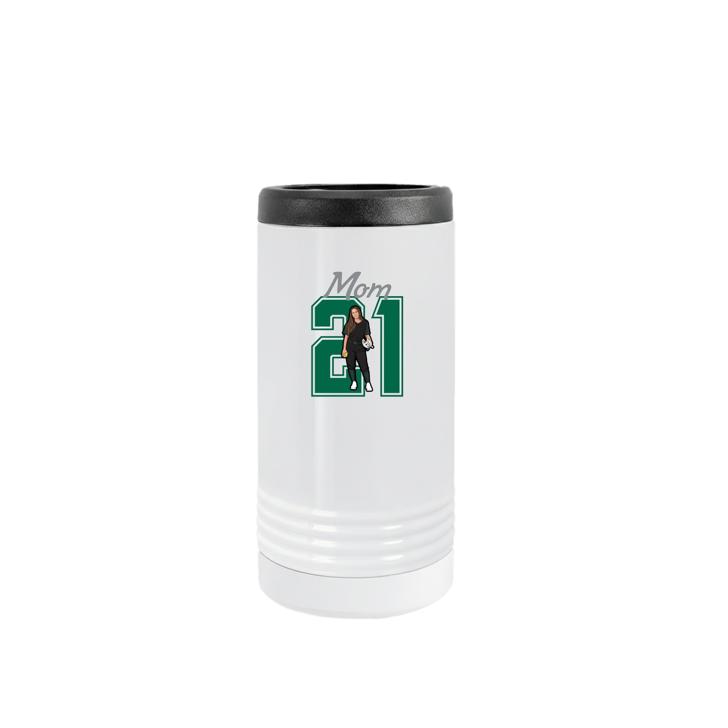 Slim Beverage Holder — Mothers Day Shirsey in White