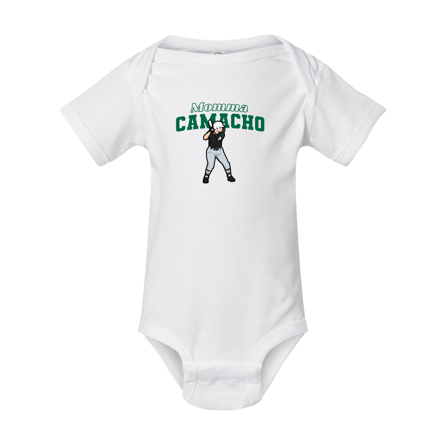 Baby Onesie — Mothers Day Block in White