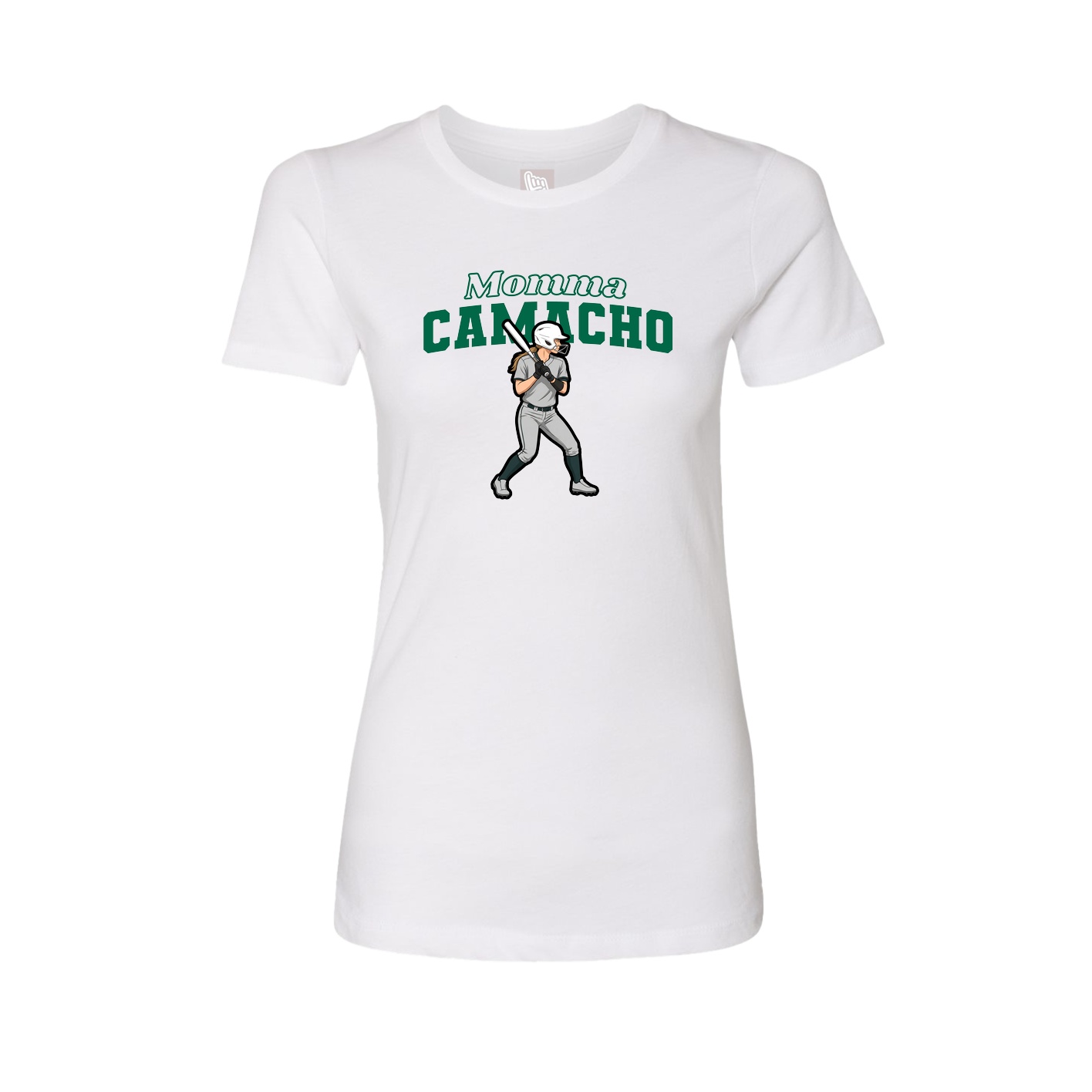 Womens Tee — Mothers Day Block in White