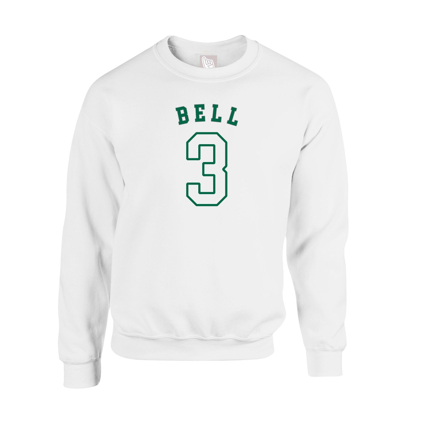 Fleece Crew — Shirsey Arch in White