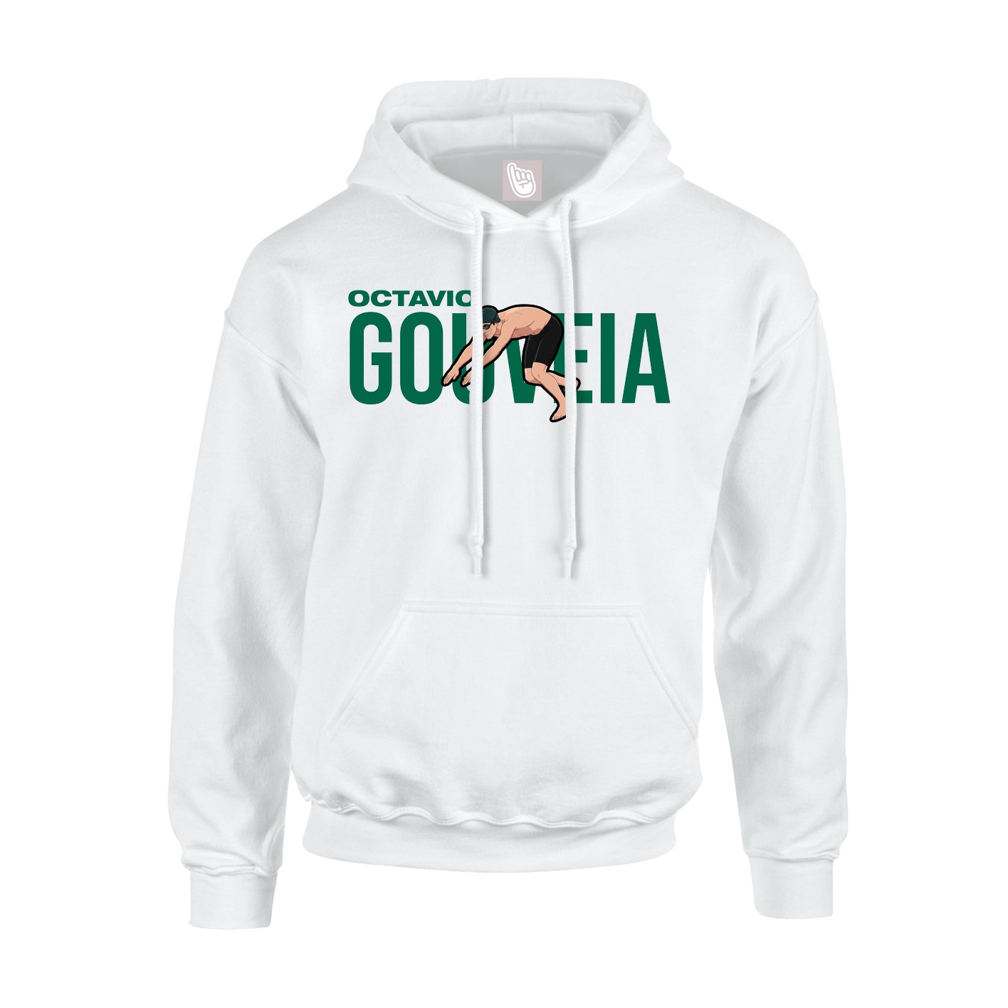 Youth Hoodie — Player Name in White