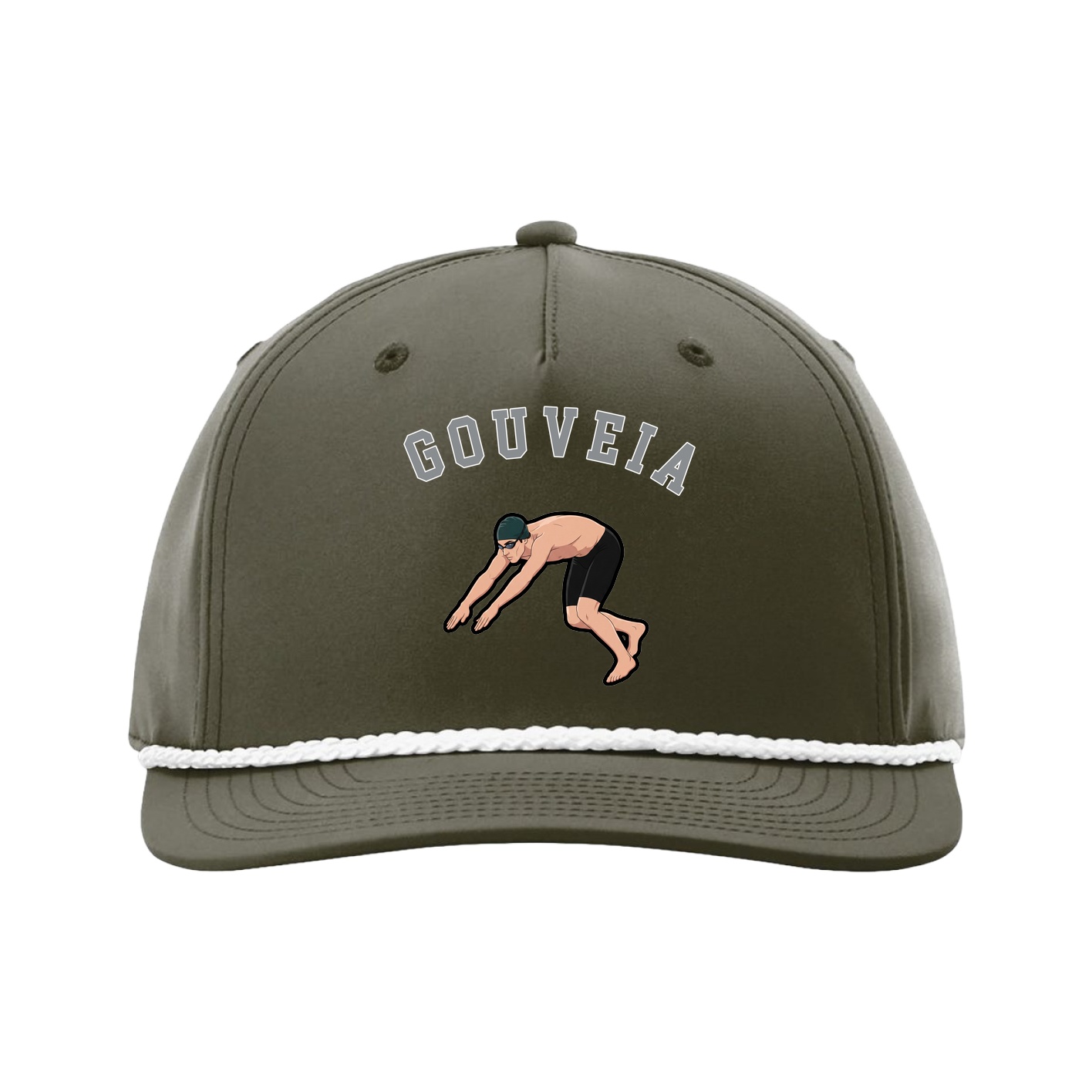 Five-Panel Classic Rope Cap — Shirsey Arch in Green