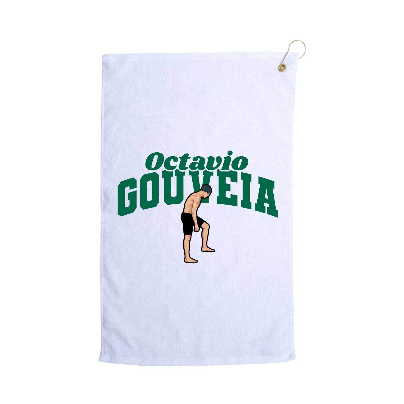 Golf Towel — Signature Arch in White