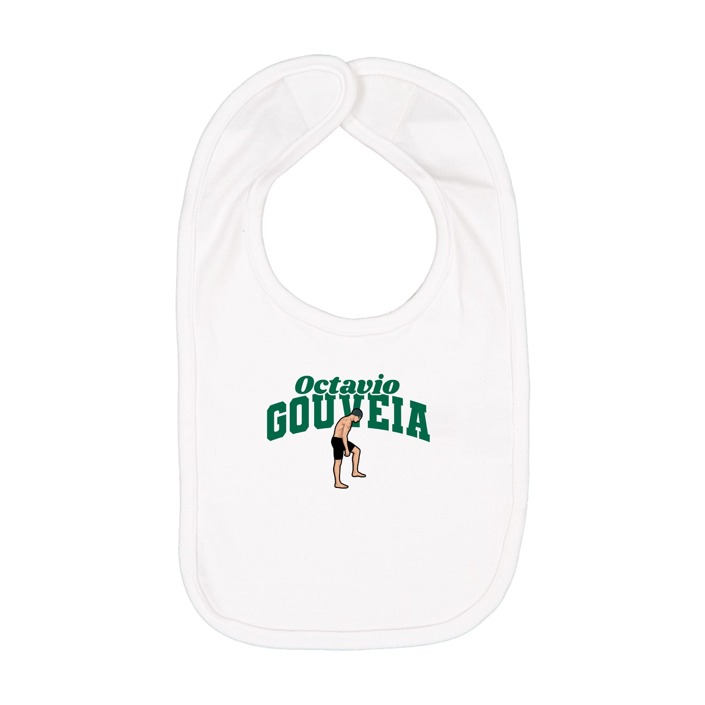 Infant Bib — Signature Arch in White