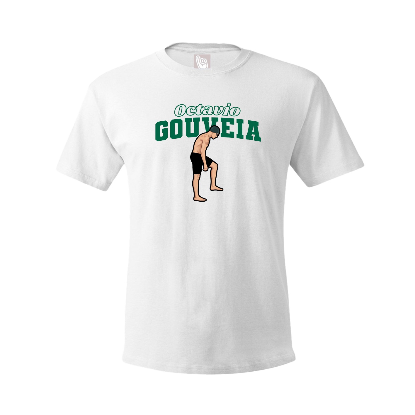 Youth Tee — Name Arch in White