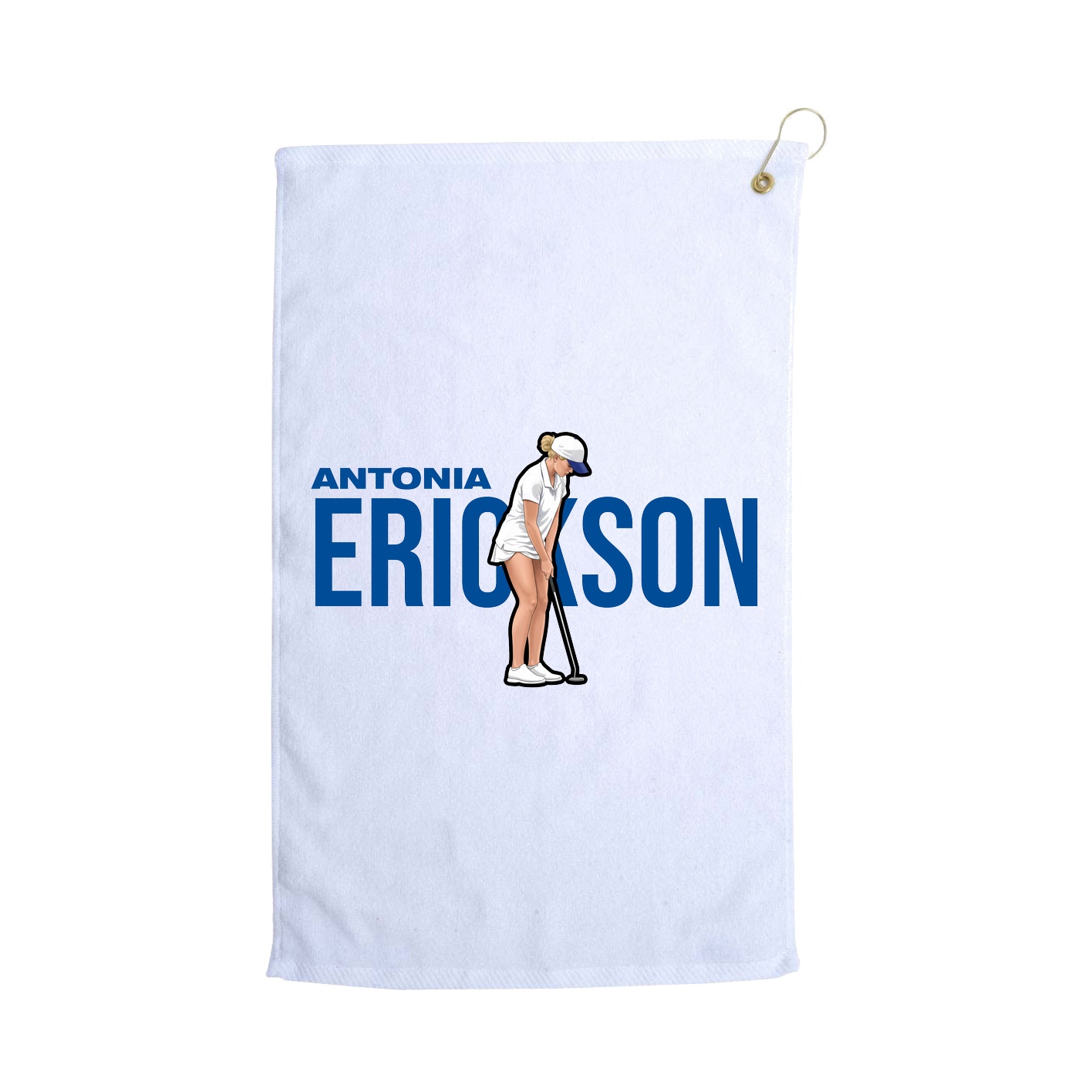 Golf Towel — Player Name in White