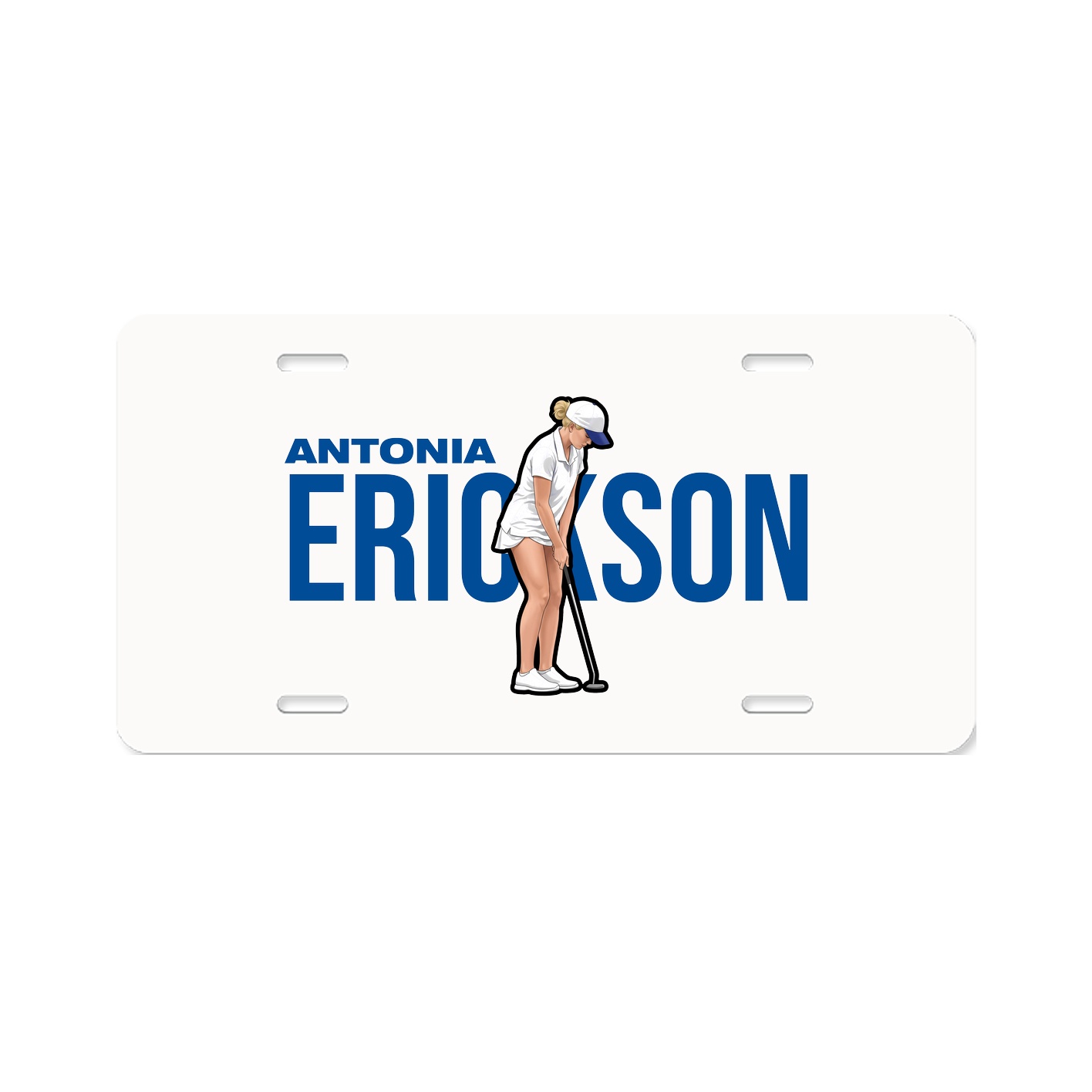License Plate — Player Name in Classic