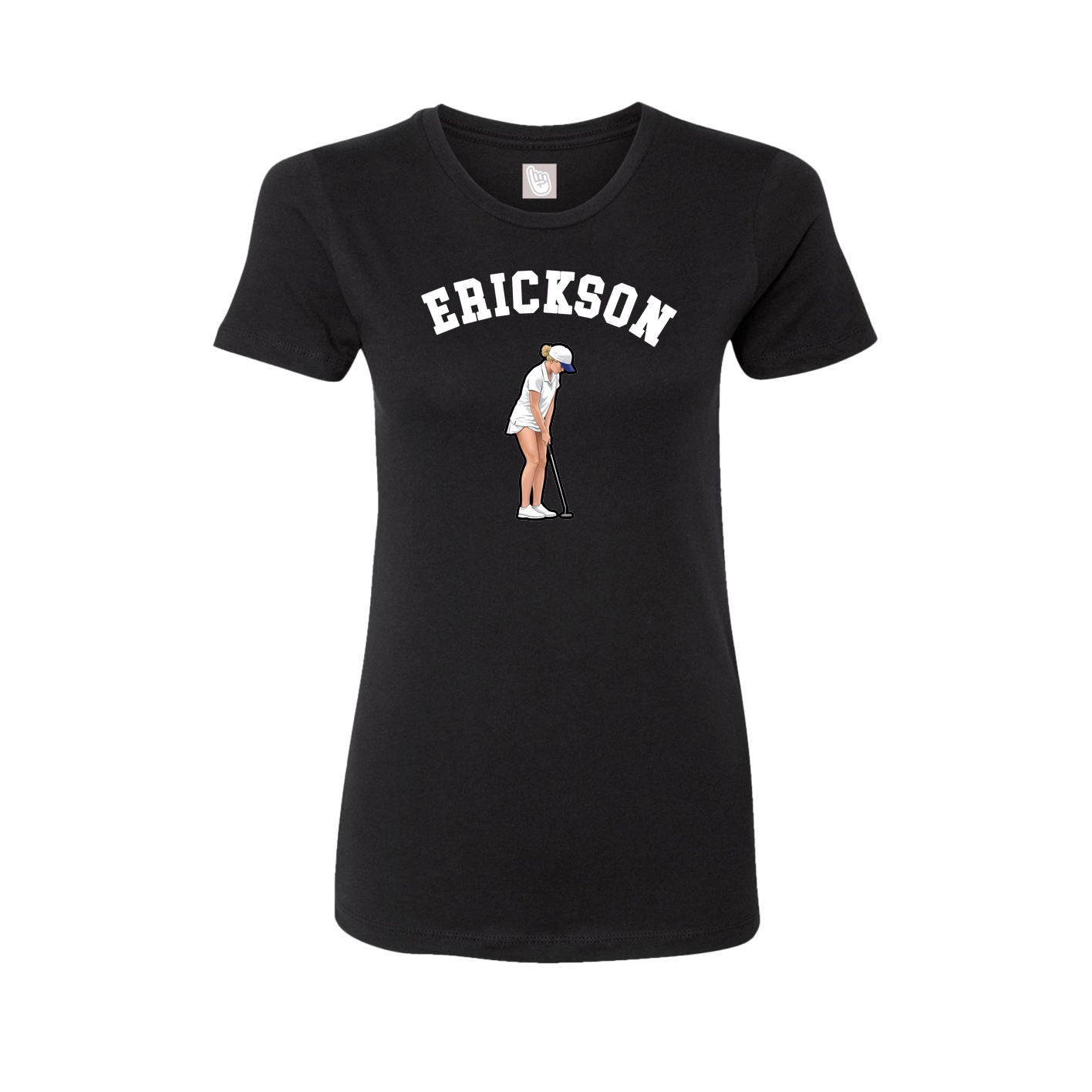 Fitted Women's Tee — Shirsey Arch in Black