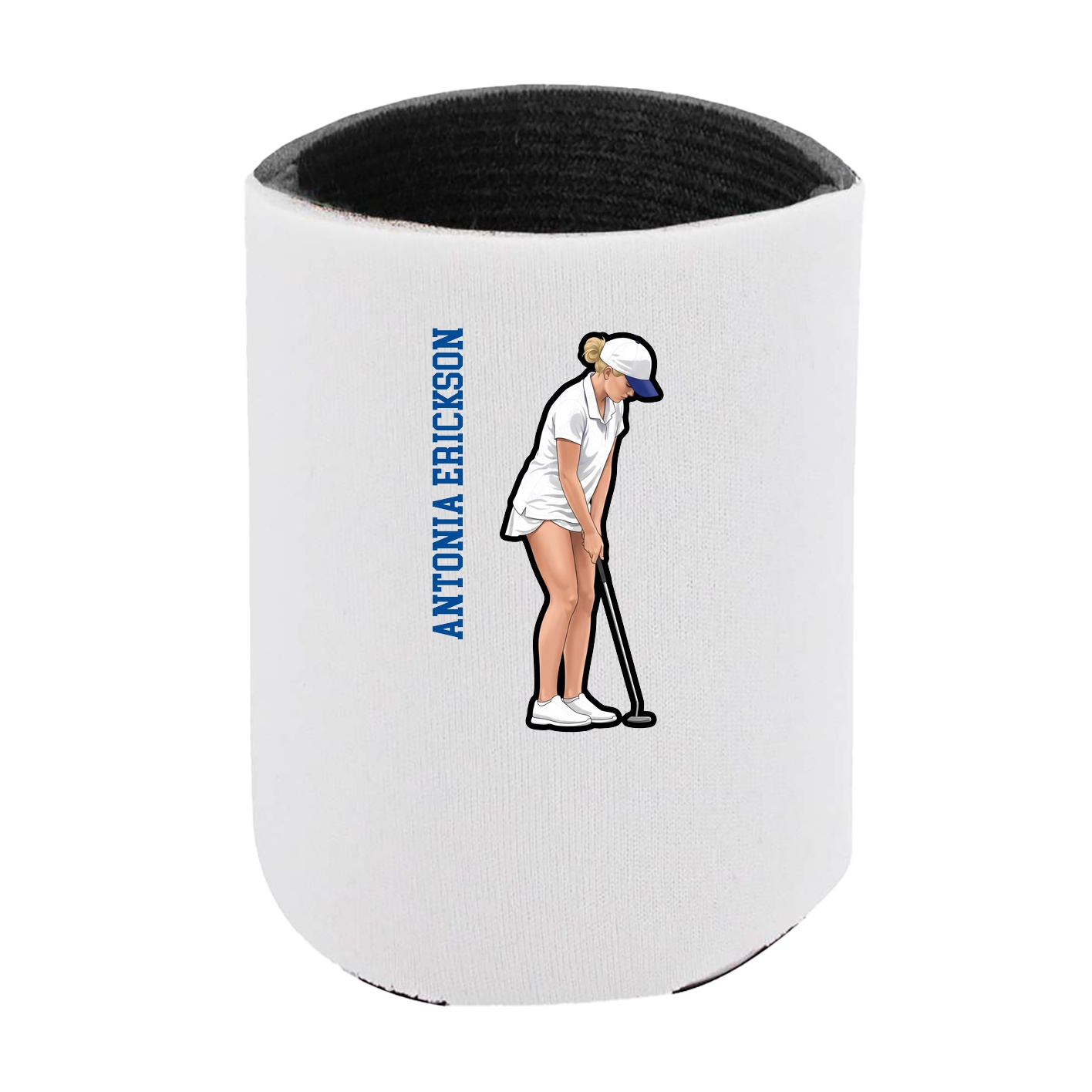 Can Holder — Name Vertical in White
