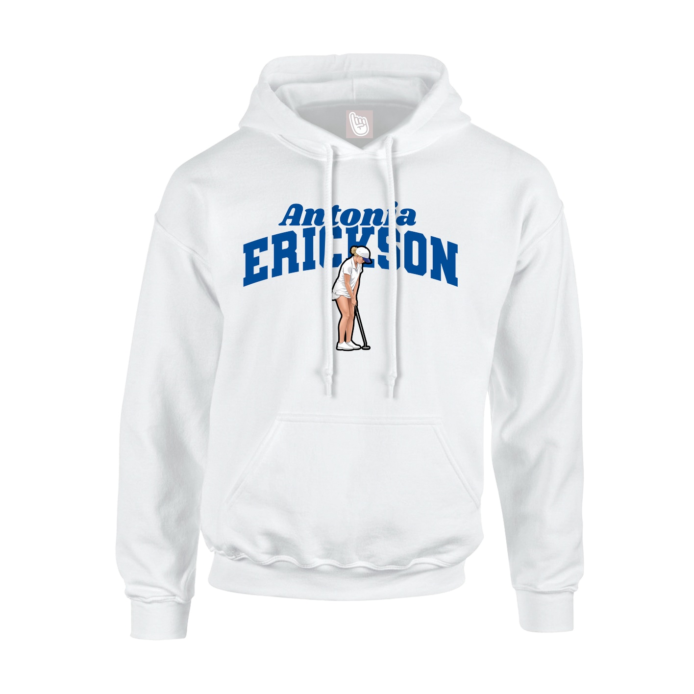 Hoodie — Signature Arch in White