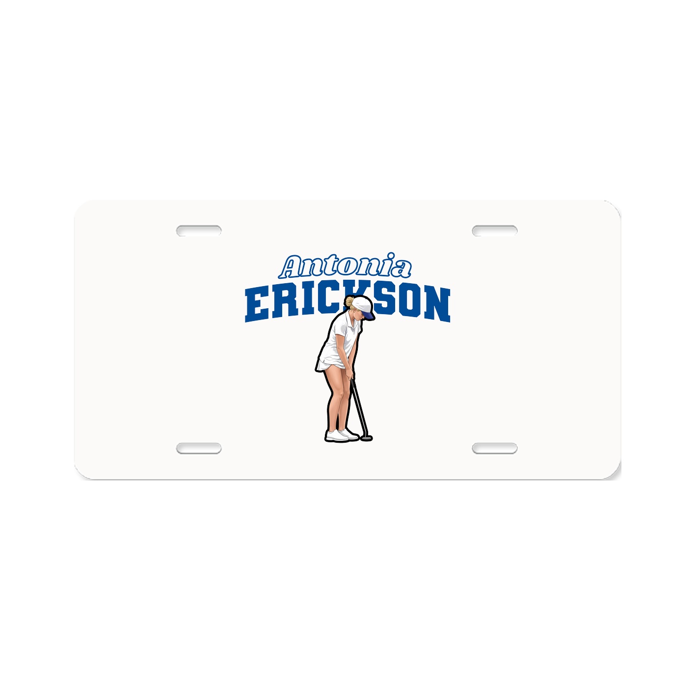 License Plate — Name Arch in Classic