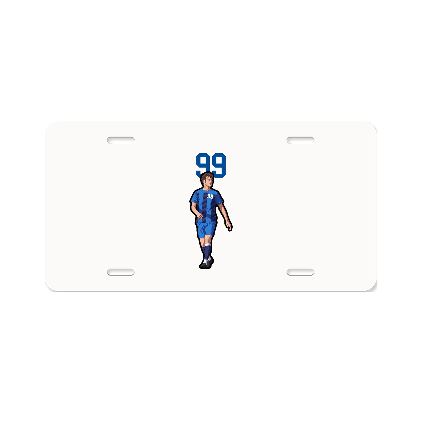 License Plate — Number Top in Classic