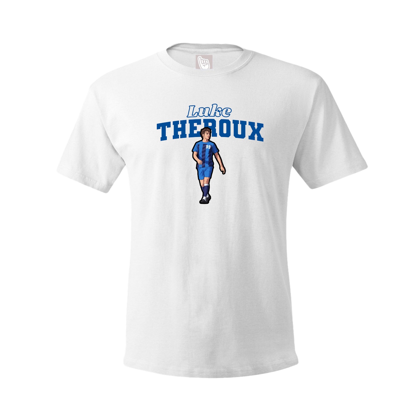 Youth Tee — Name Arch in White