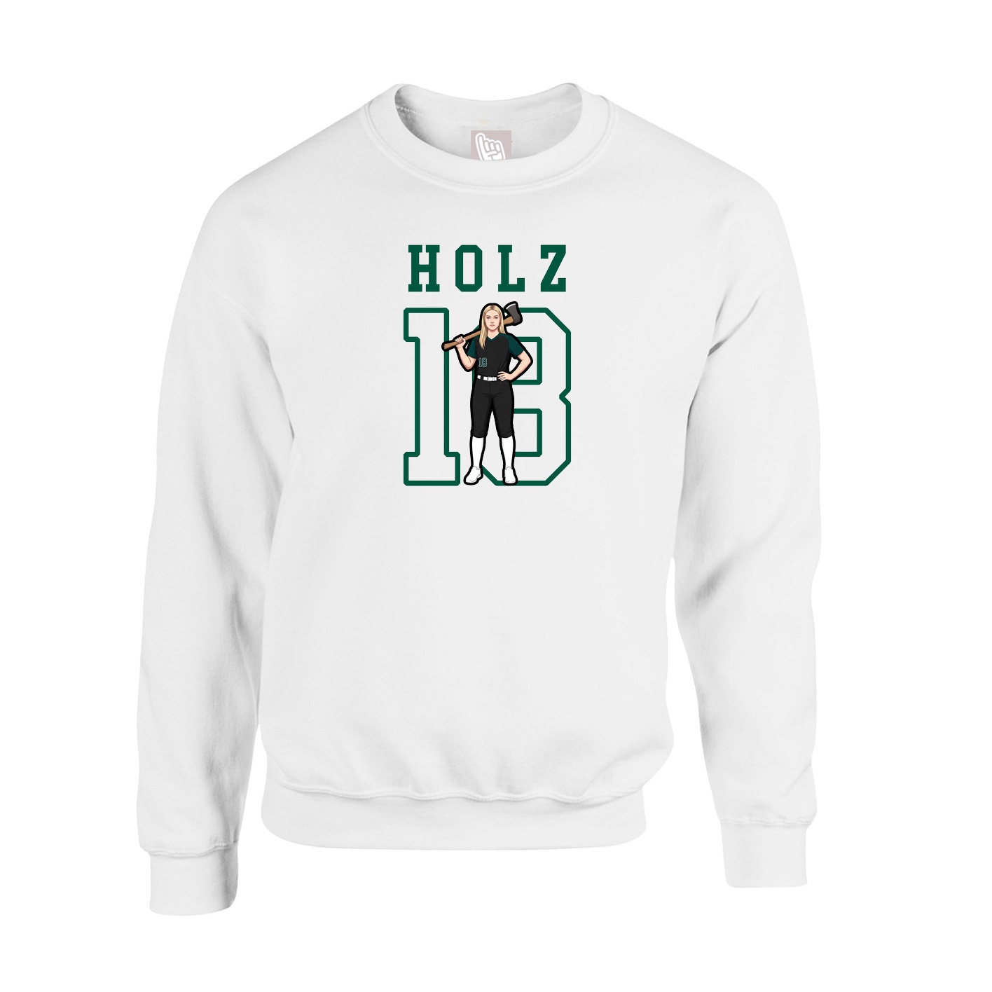 Fleece Crew — Shirsey in White