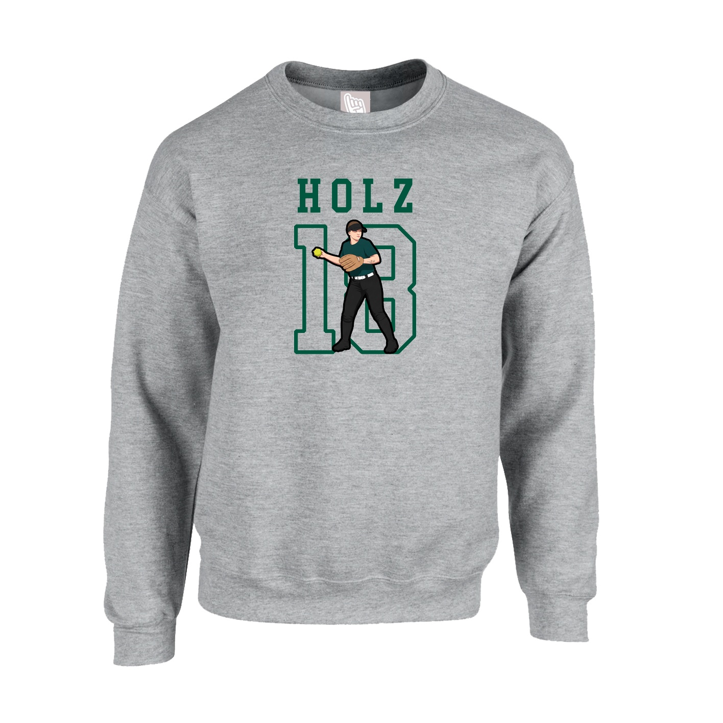 Fleece Crew — Shirsey in Grey