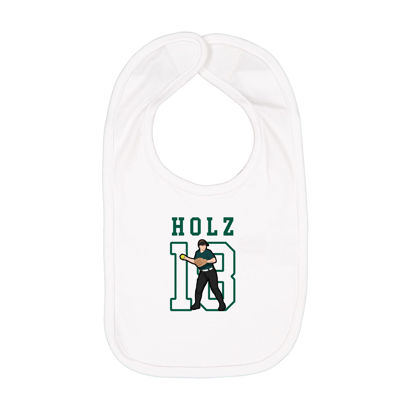 Infant Bib — Shirsey in White