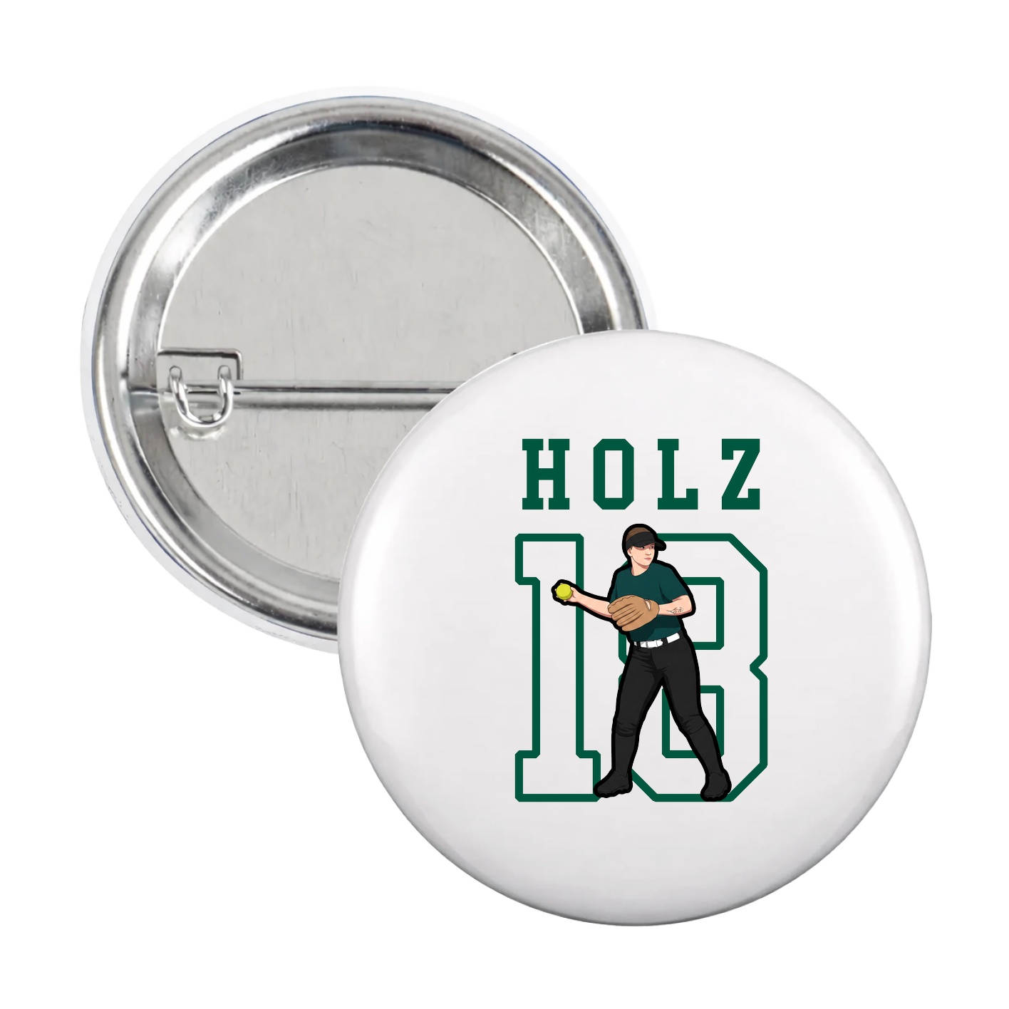 Game Day Button — Shirsey in White
