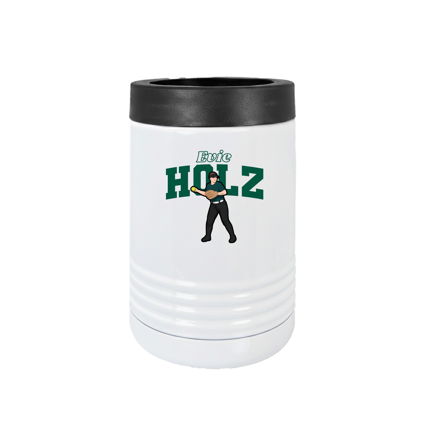 Beverage Holder — Name Arch in White