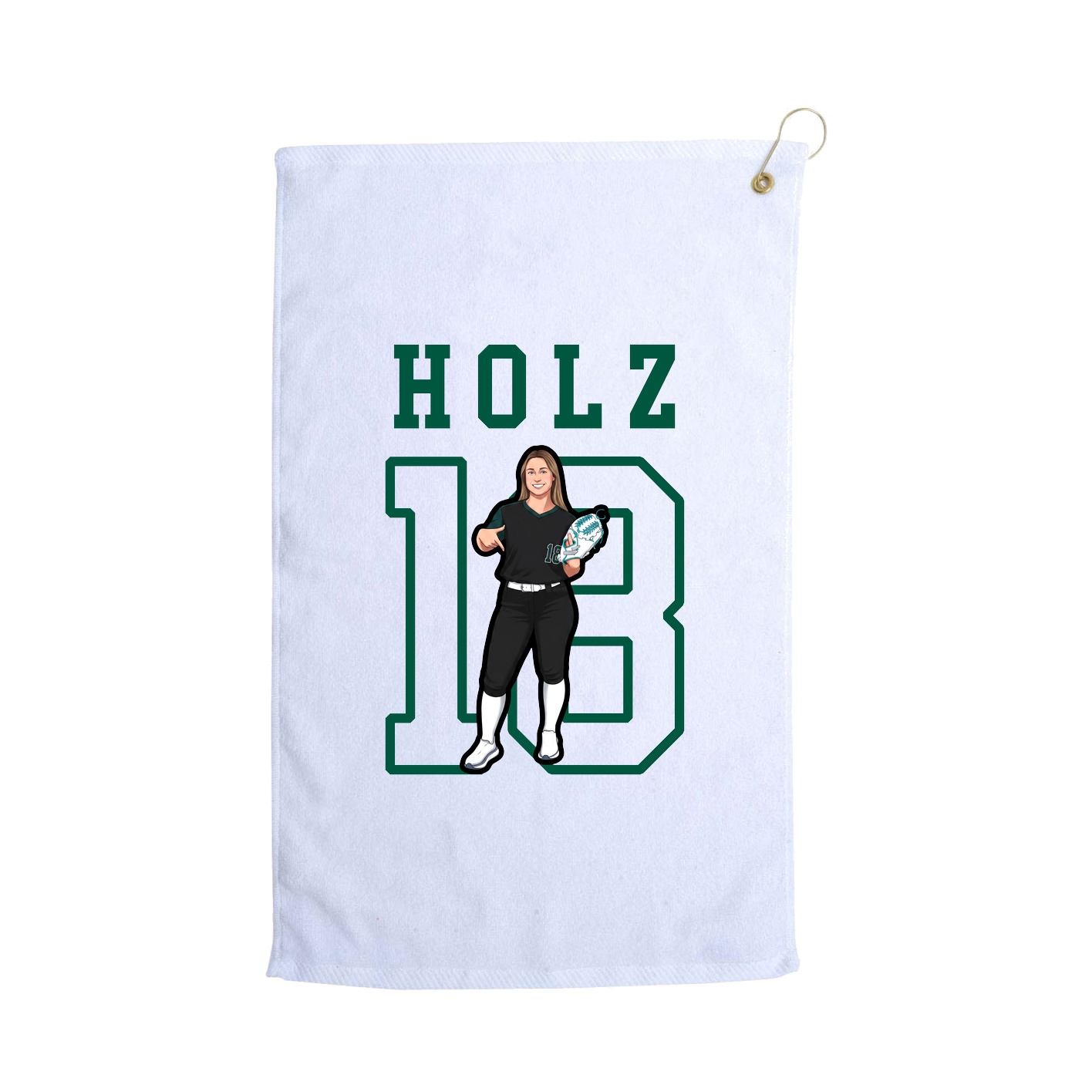 Golf Towel — Shirsey in White