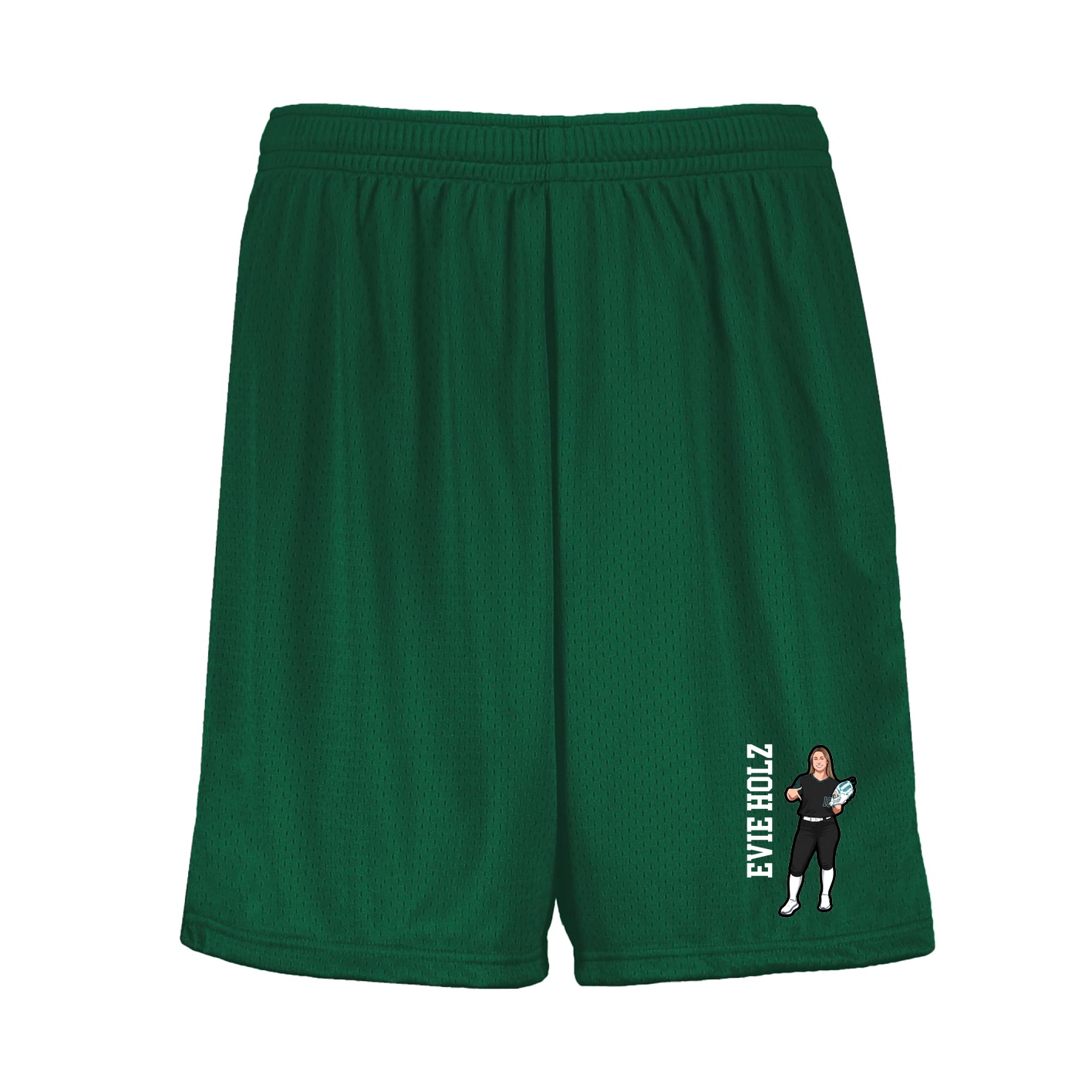 Shorts — Name Vertical in Green