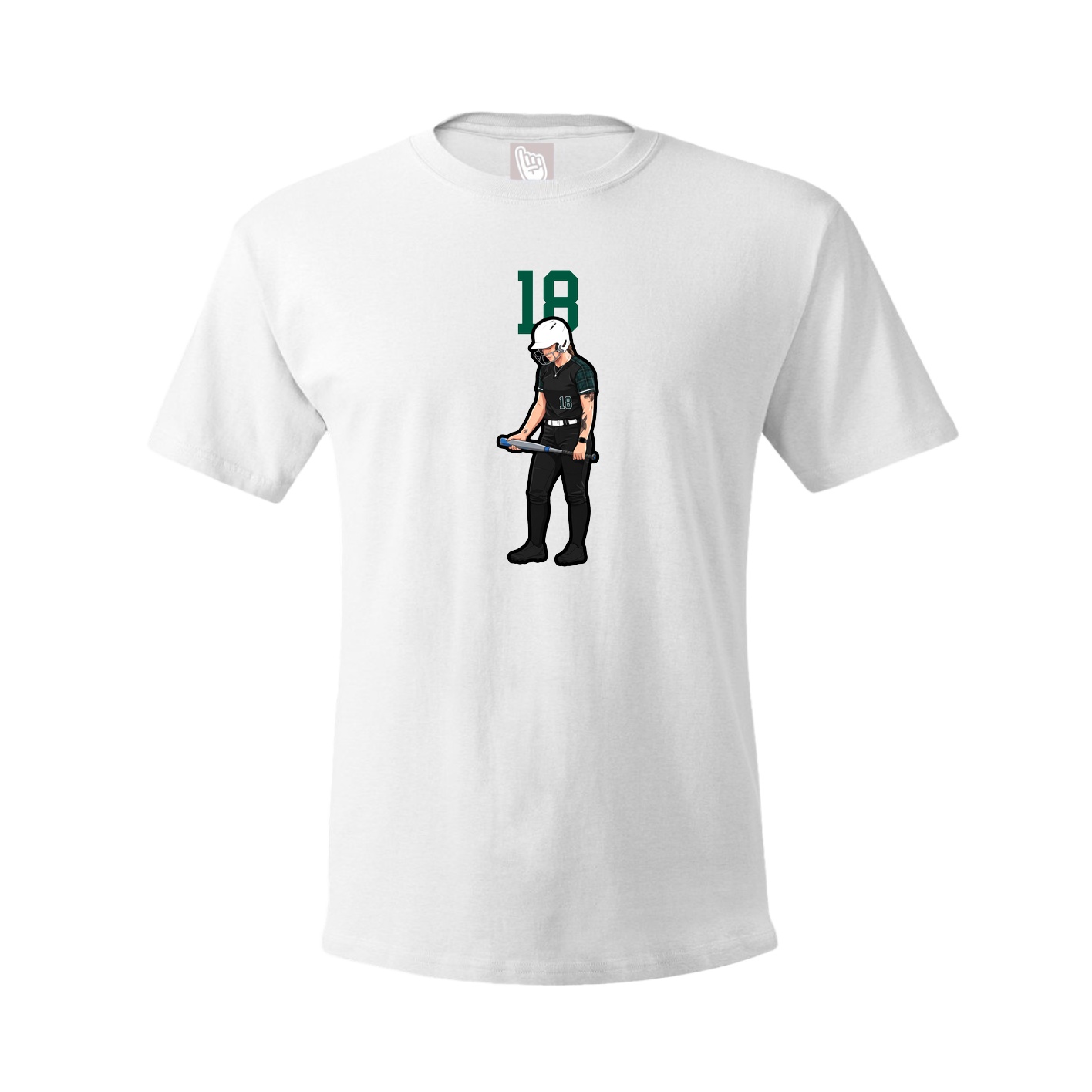 Tee — Number Top in White