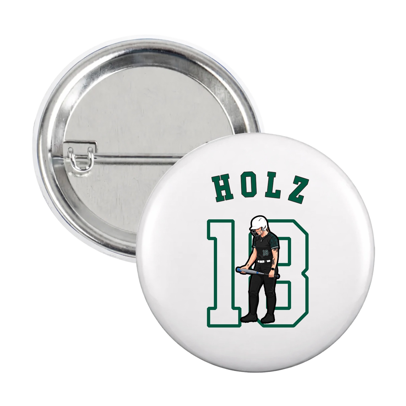 Game Day Button — Shirsey Arch in White