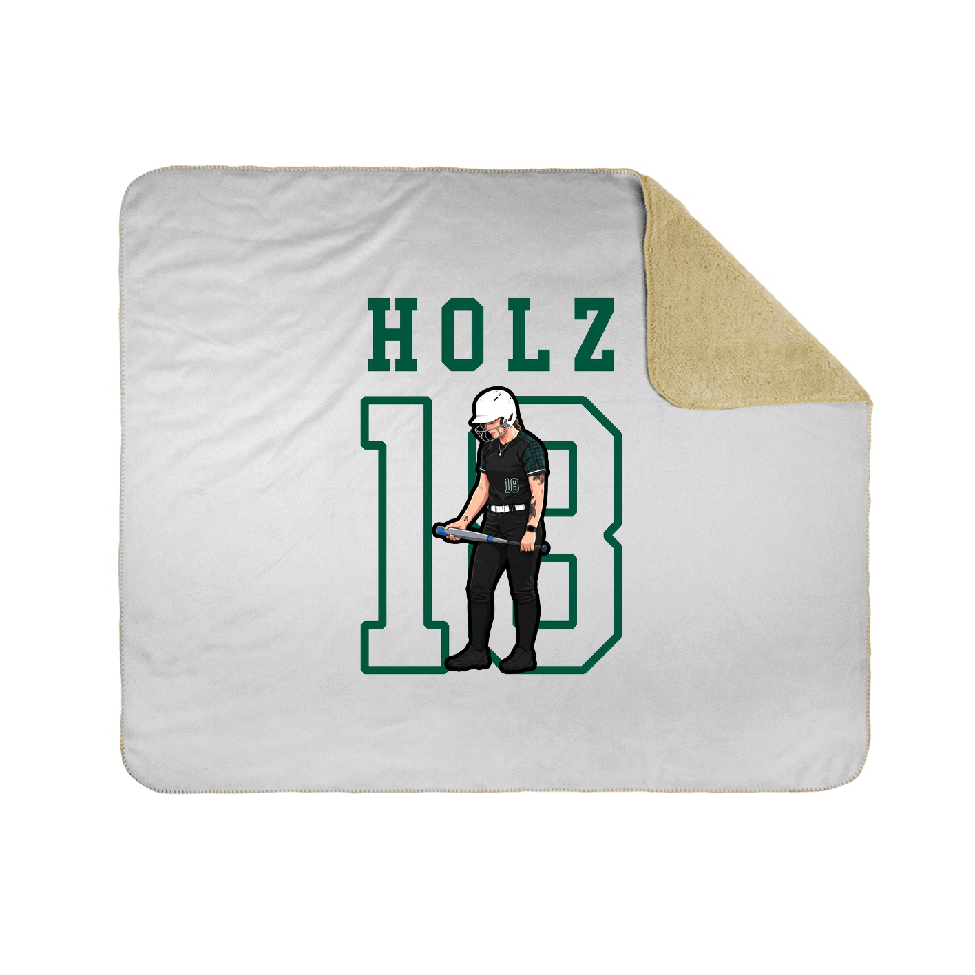 Throw Blanket — Shirsey in White