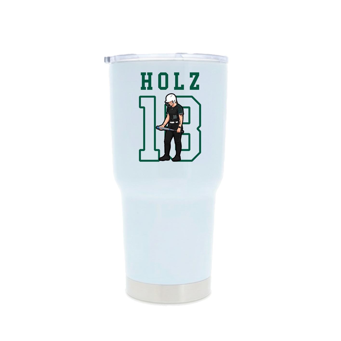 30oz Stainless Steel Tumbler — Shirsey in White