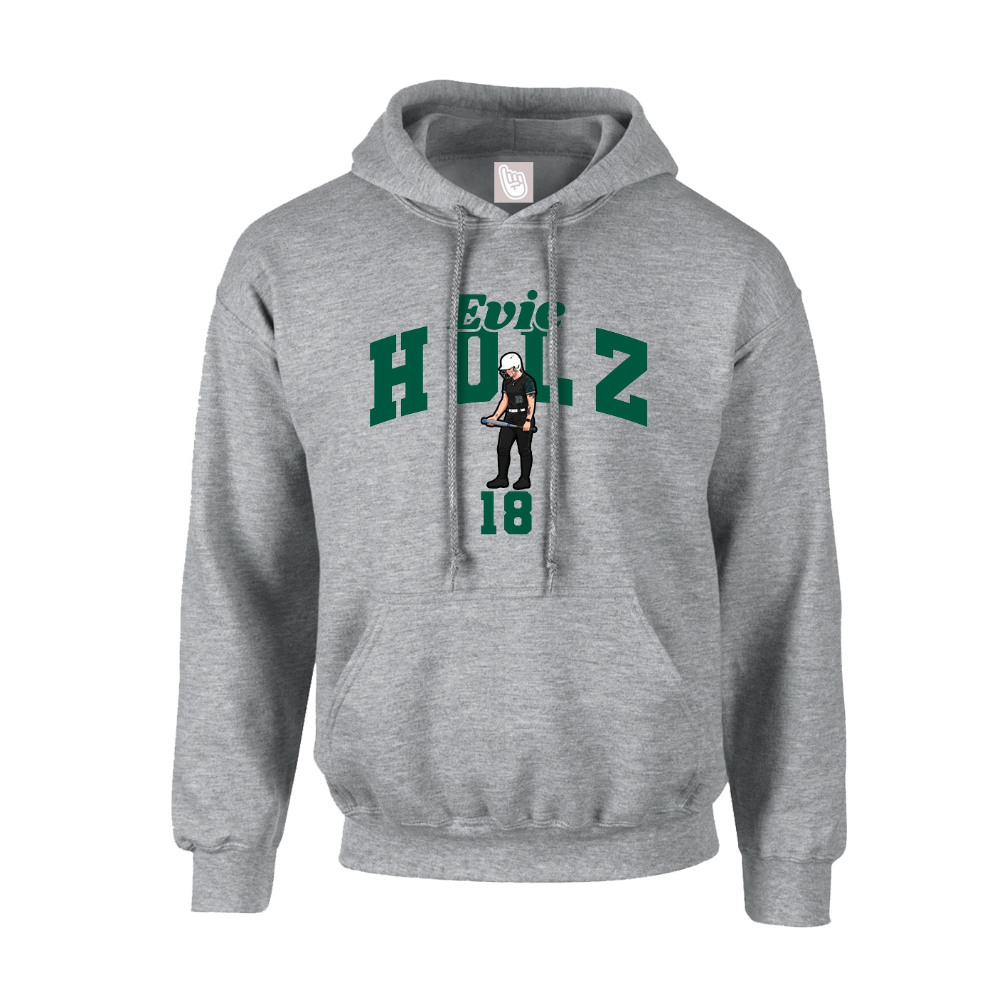 Youth Hoodie — Signature Arch in Grey