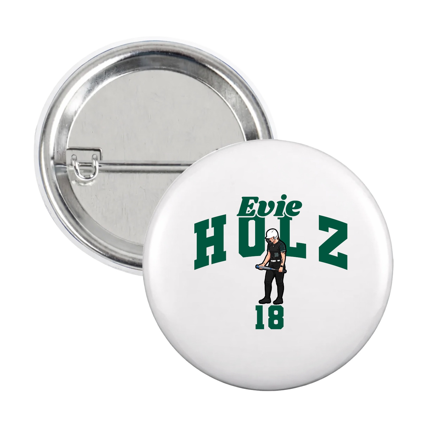 Game Day Button — Signature Arch in White