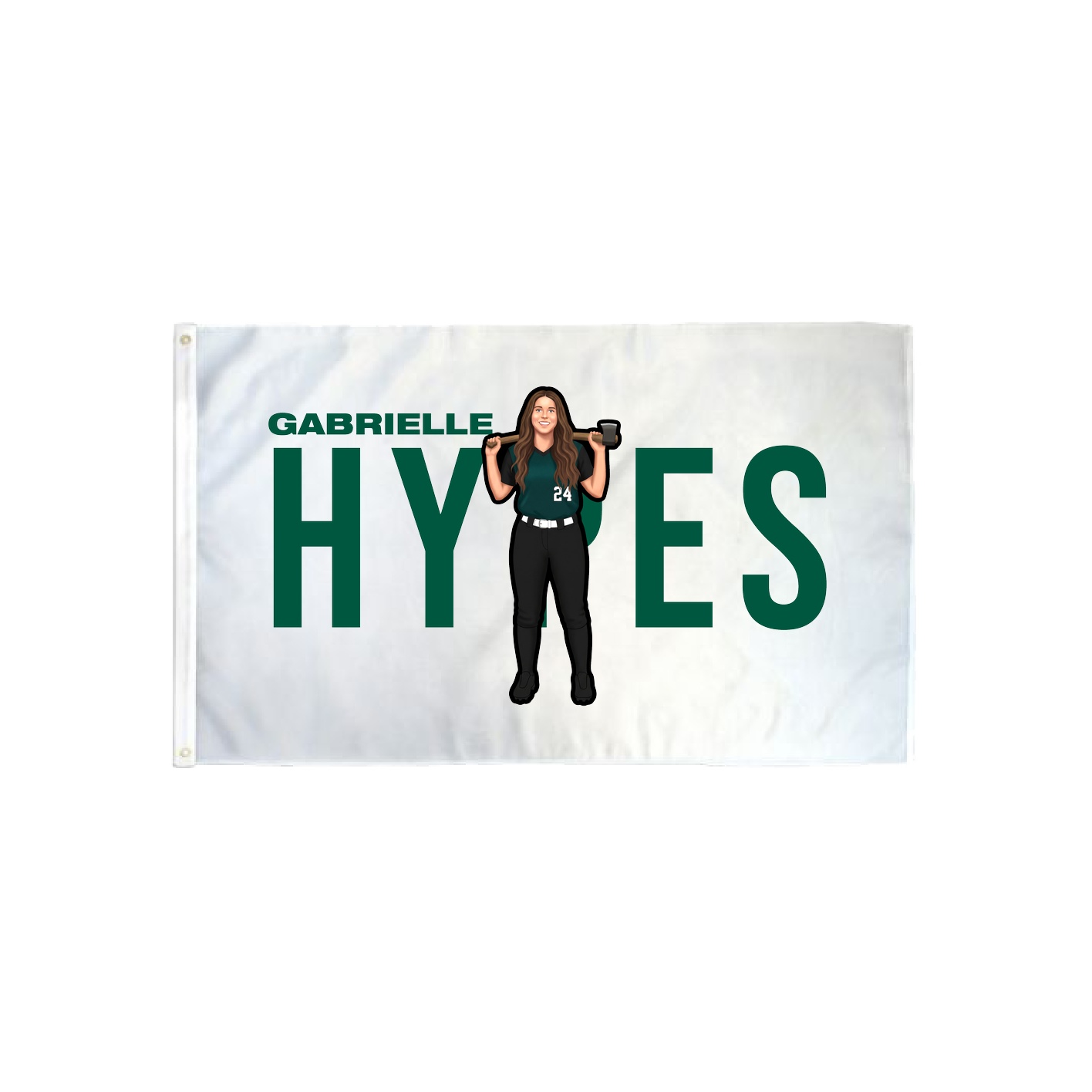 3x5 Flag — Player Name in Classic