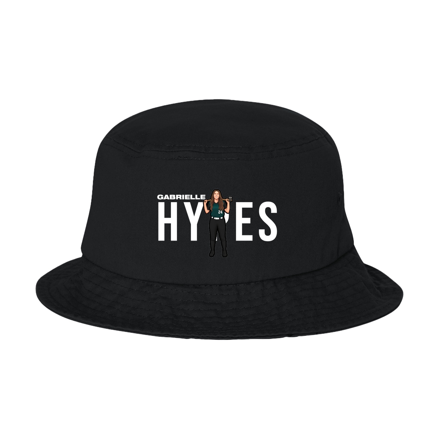 Bucket Cap — Player Name in Black