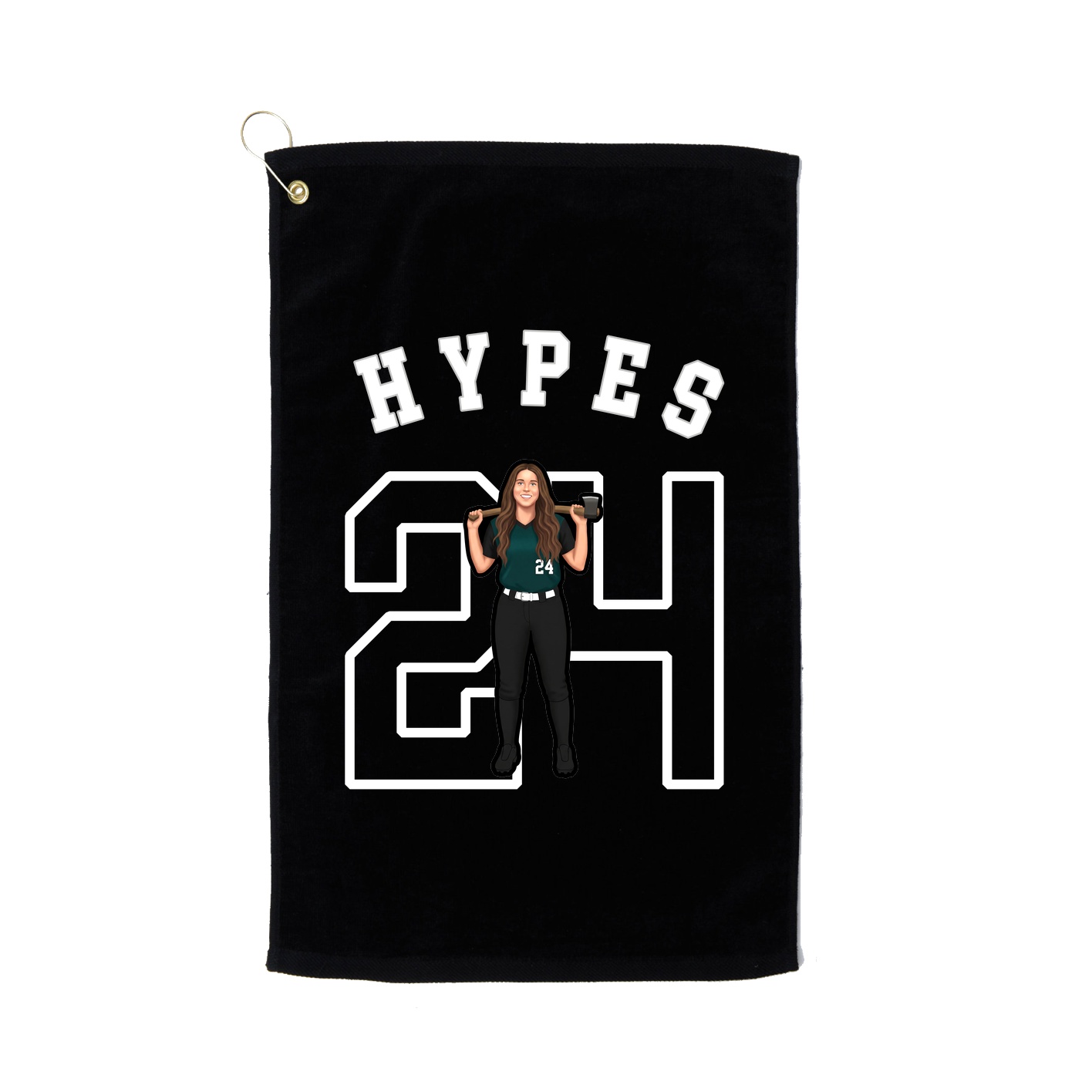 Golf Towel — Shirsey Arch in Black