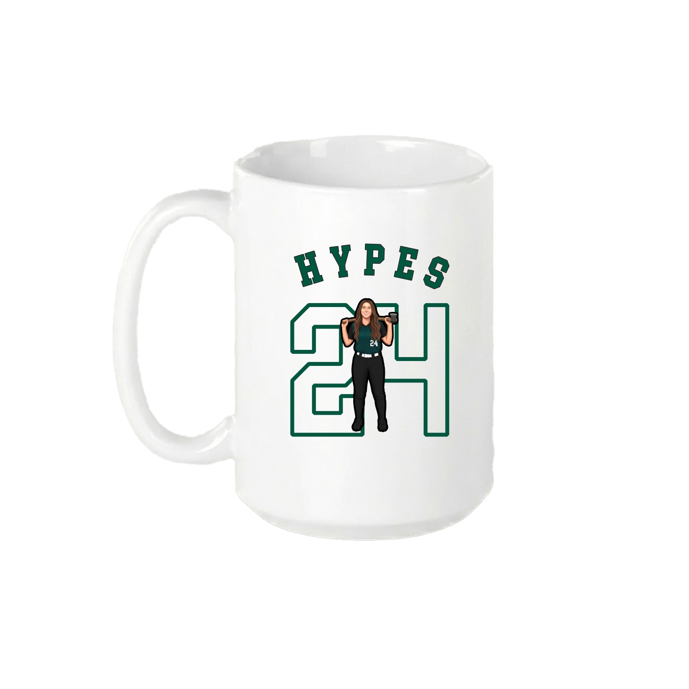 15oz Coffee Mug — Shirsey Arch in White