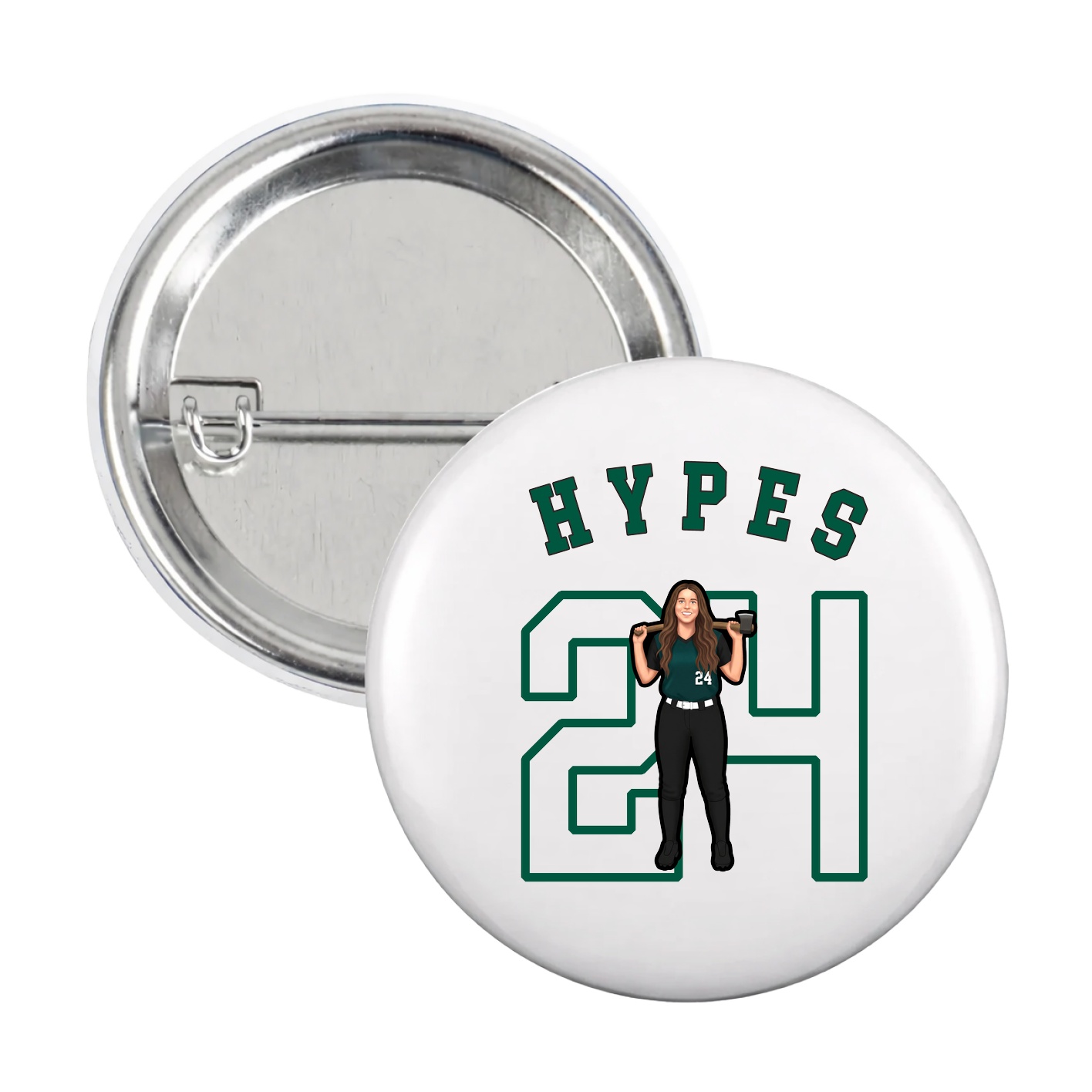 Game Day Button — Shirsey Arch in White