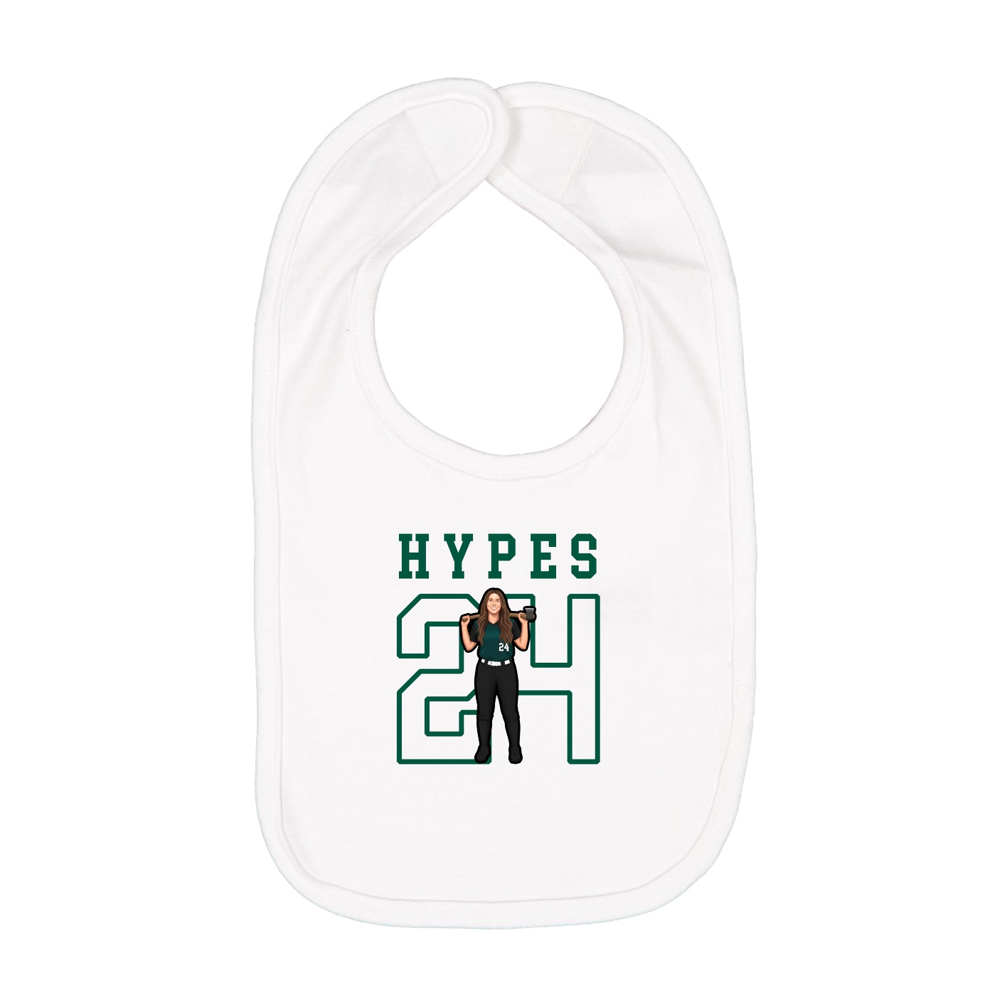 Infant Bib — Shirsey in White