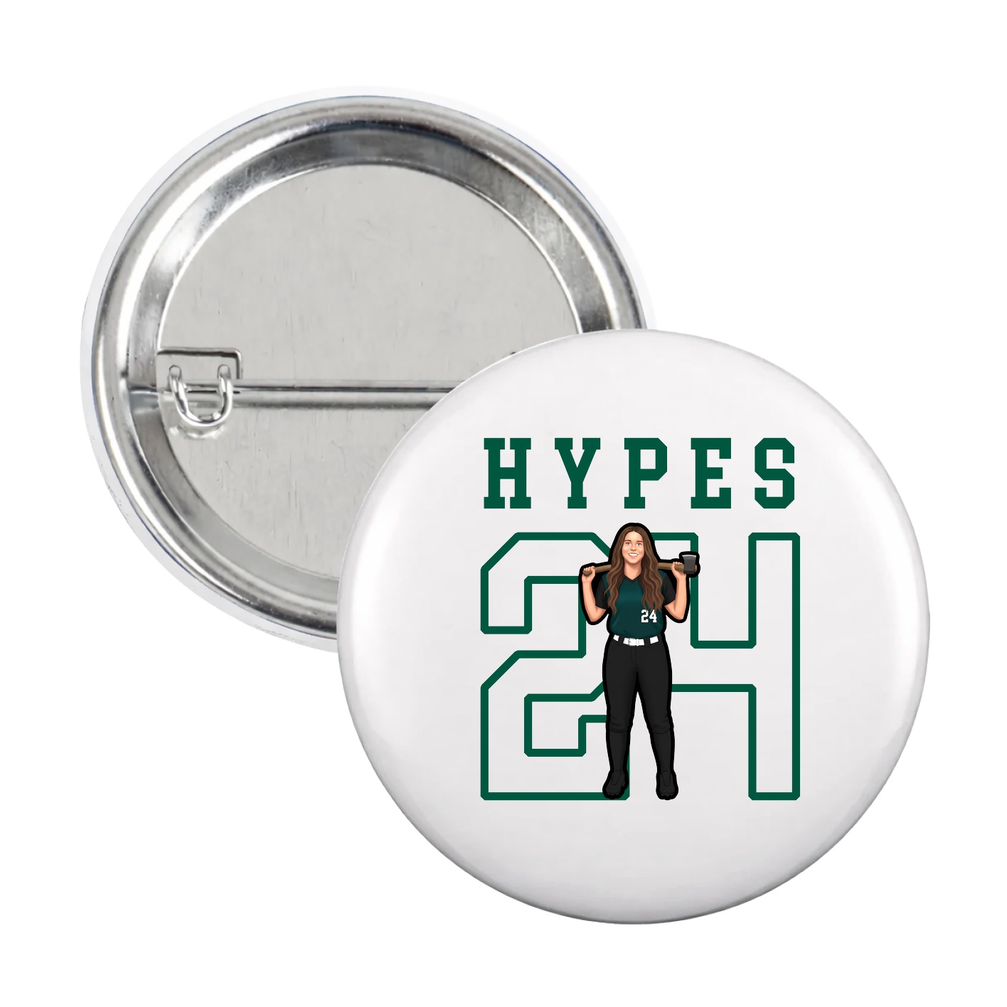 Game Day Button — Shirsey in White