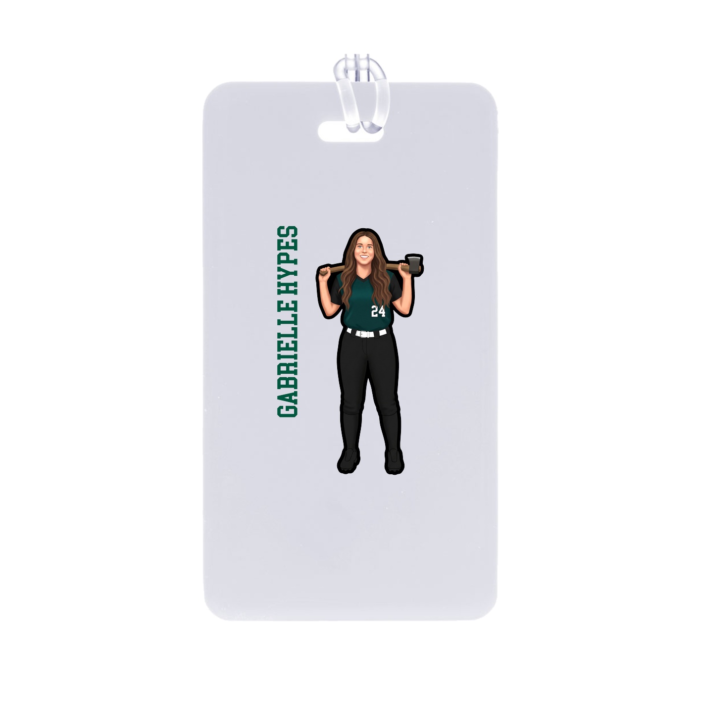 Bag Tag — Name Vertical in Classic