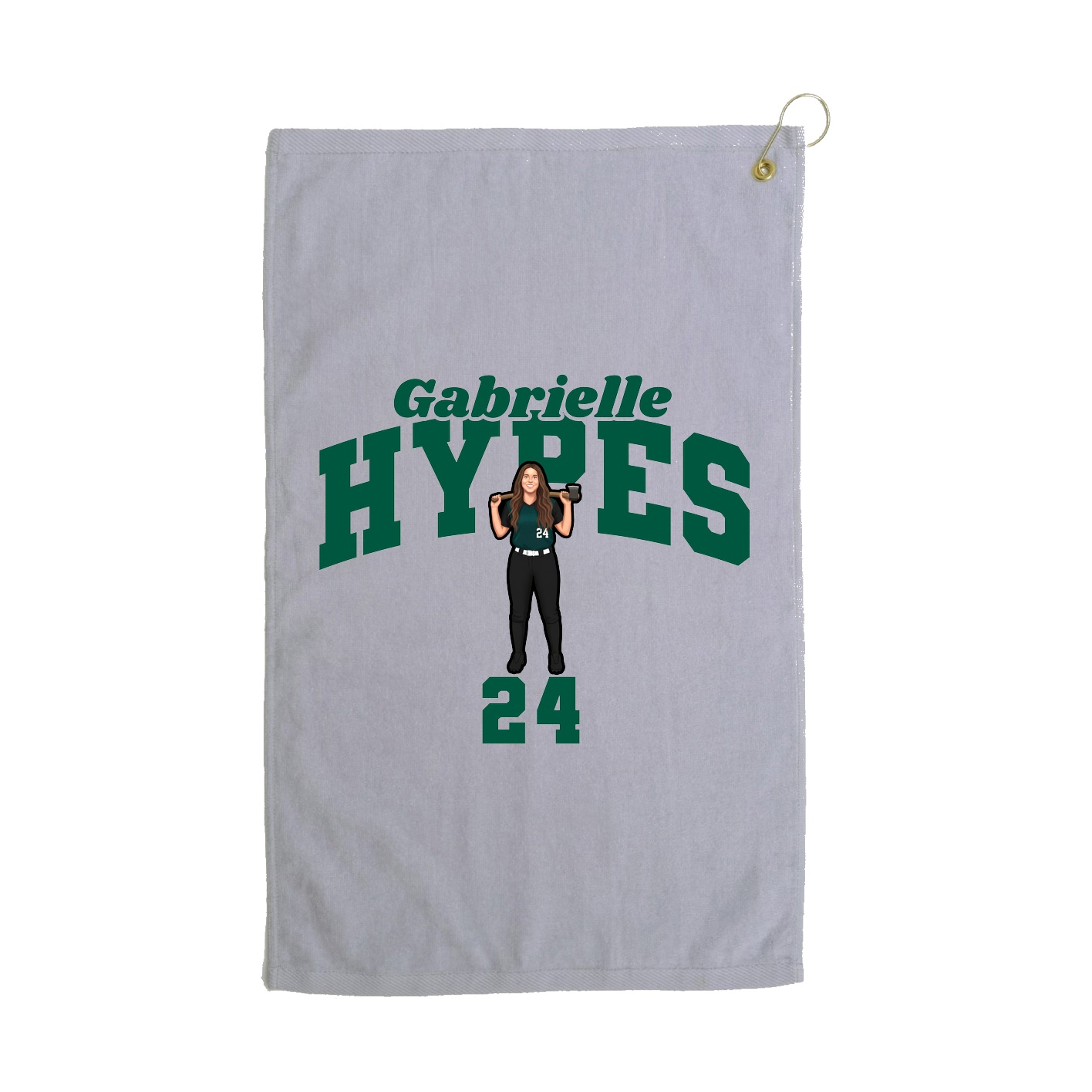 Golf Towel — Signature Arch in Grey