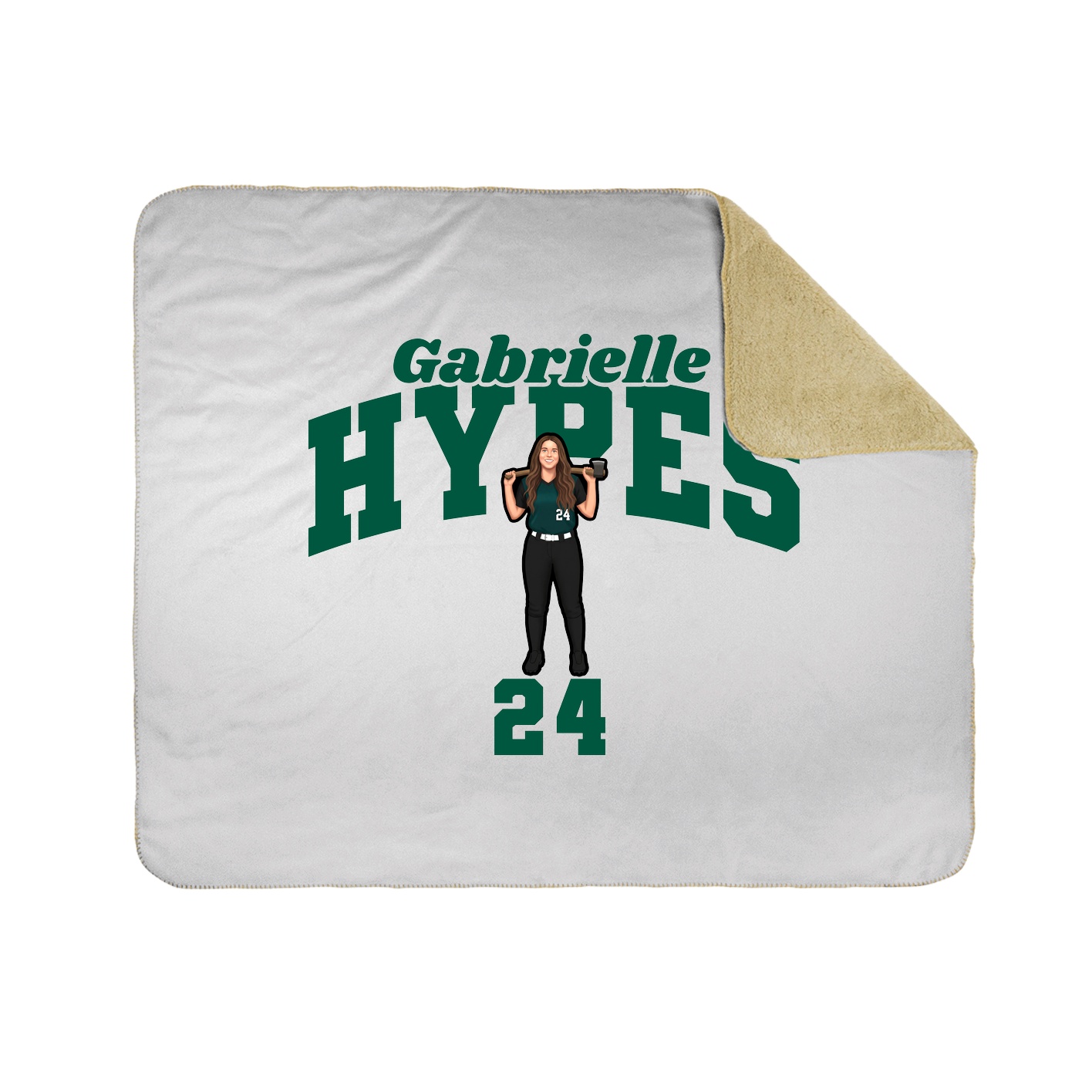 Throw Blanket — Signature Arch in White