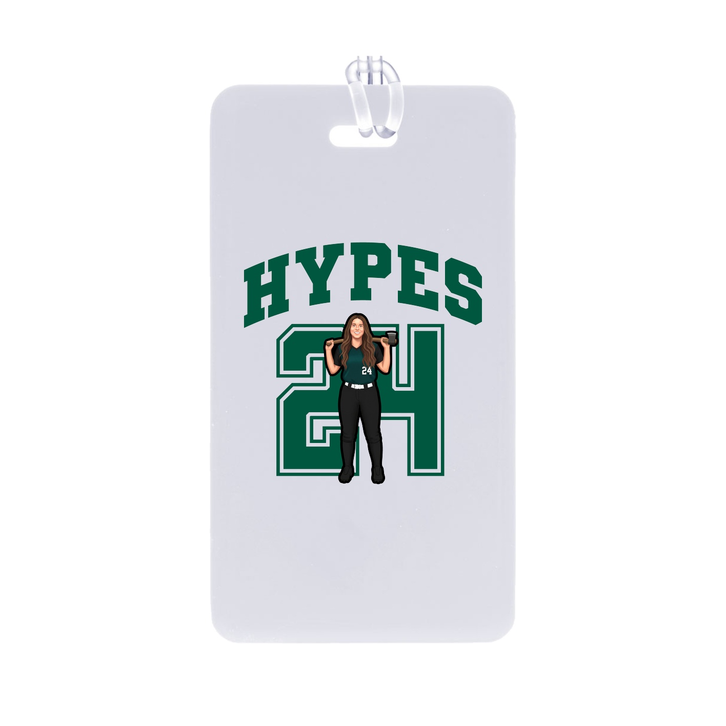 Bag Tag — Number in Classic