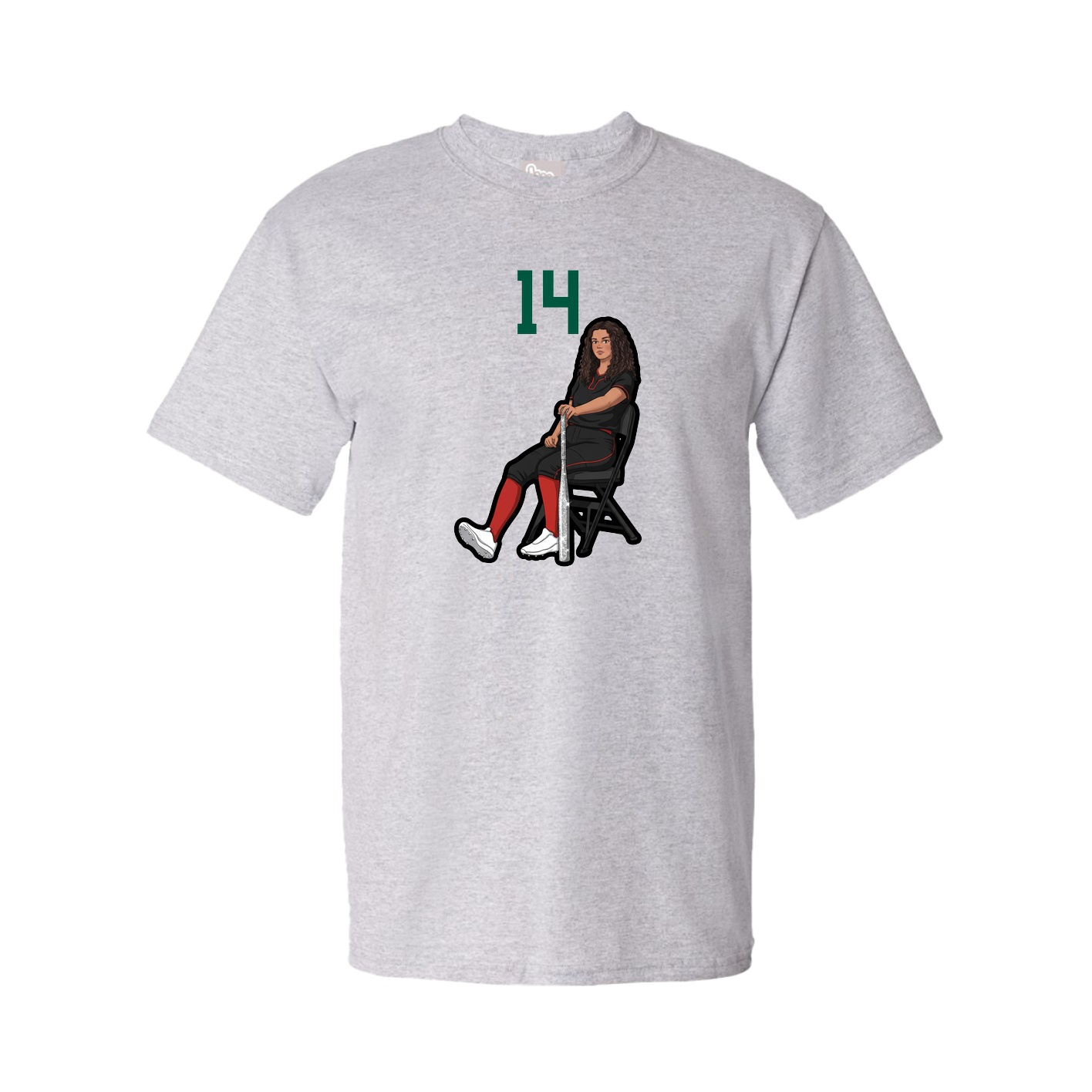 Tee — Number Top in Grey